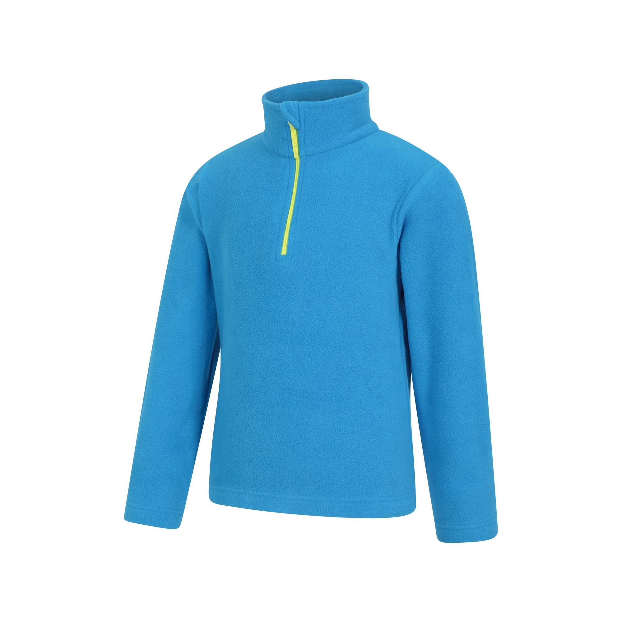 "Camber II" Fleecejacke mit halbem Reißverschluss für Kinder Kobalt 2/3