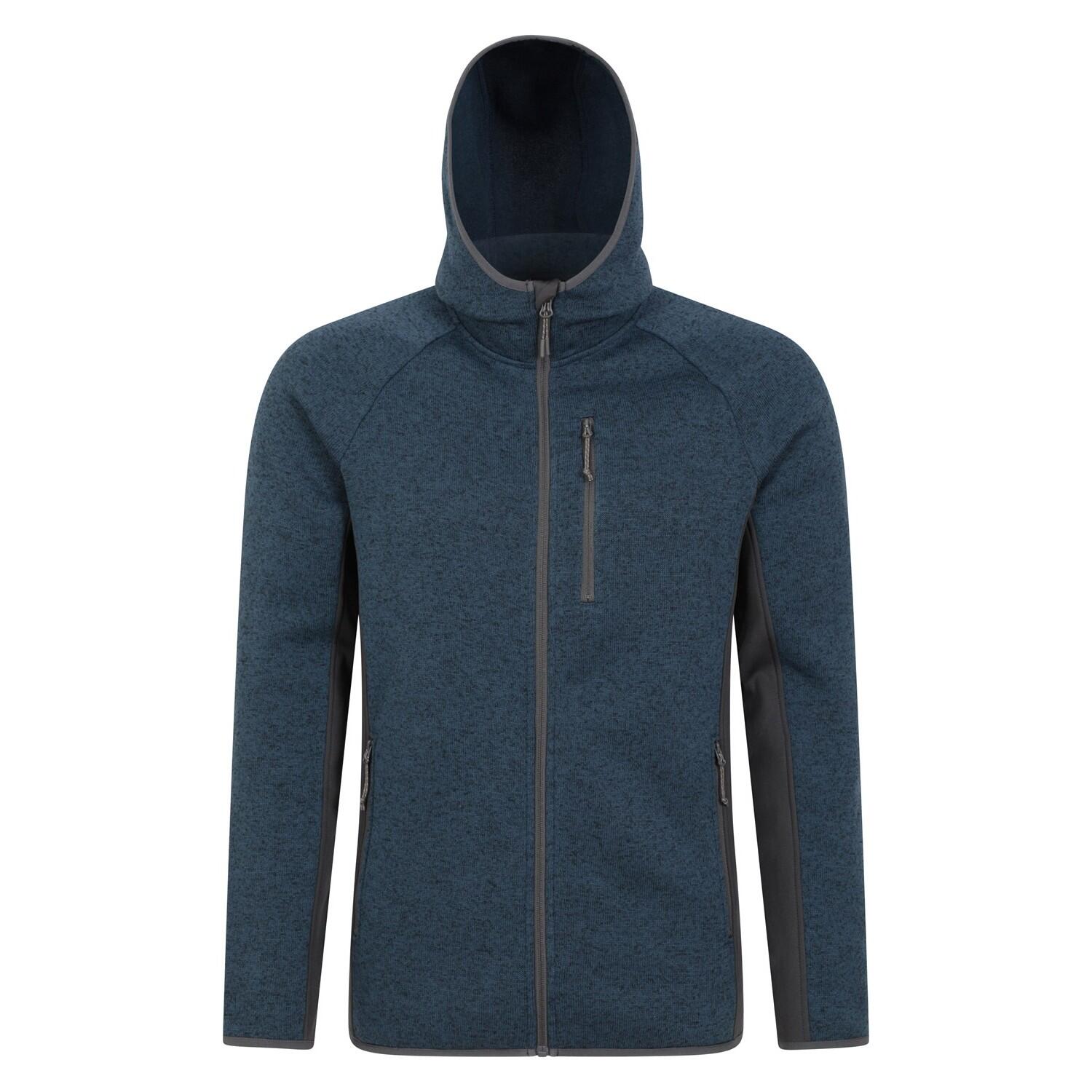 MOUNTAIN WAREHOUSE Mens Treston Fleece Hooded Hoodie (Navy)