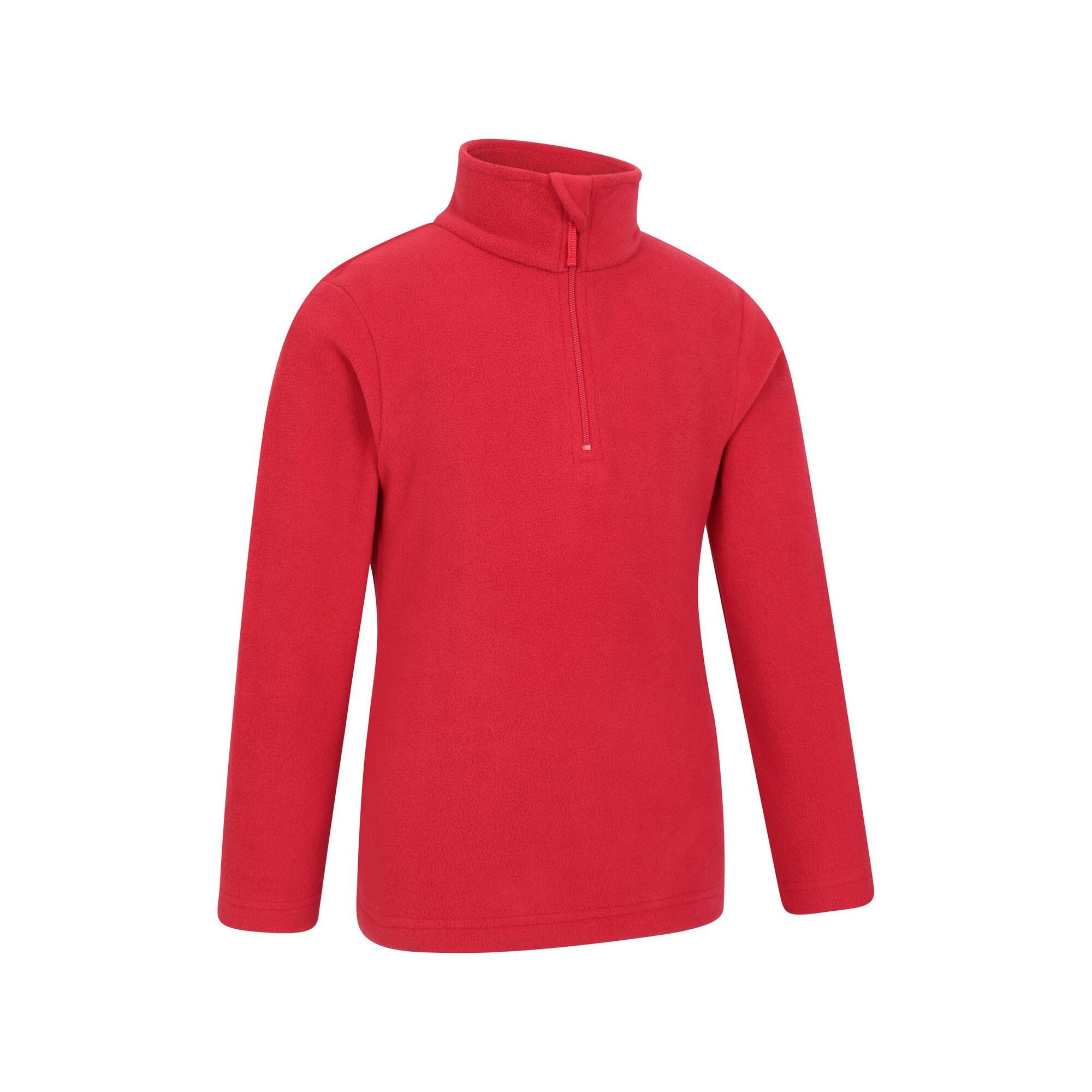 "Camber II" Fleecejacke mit halbem Reißverschluss für Kinder Rot 4/4