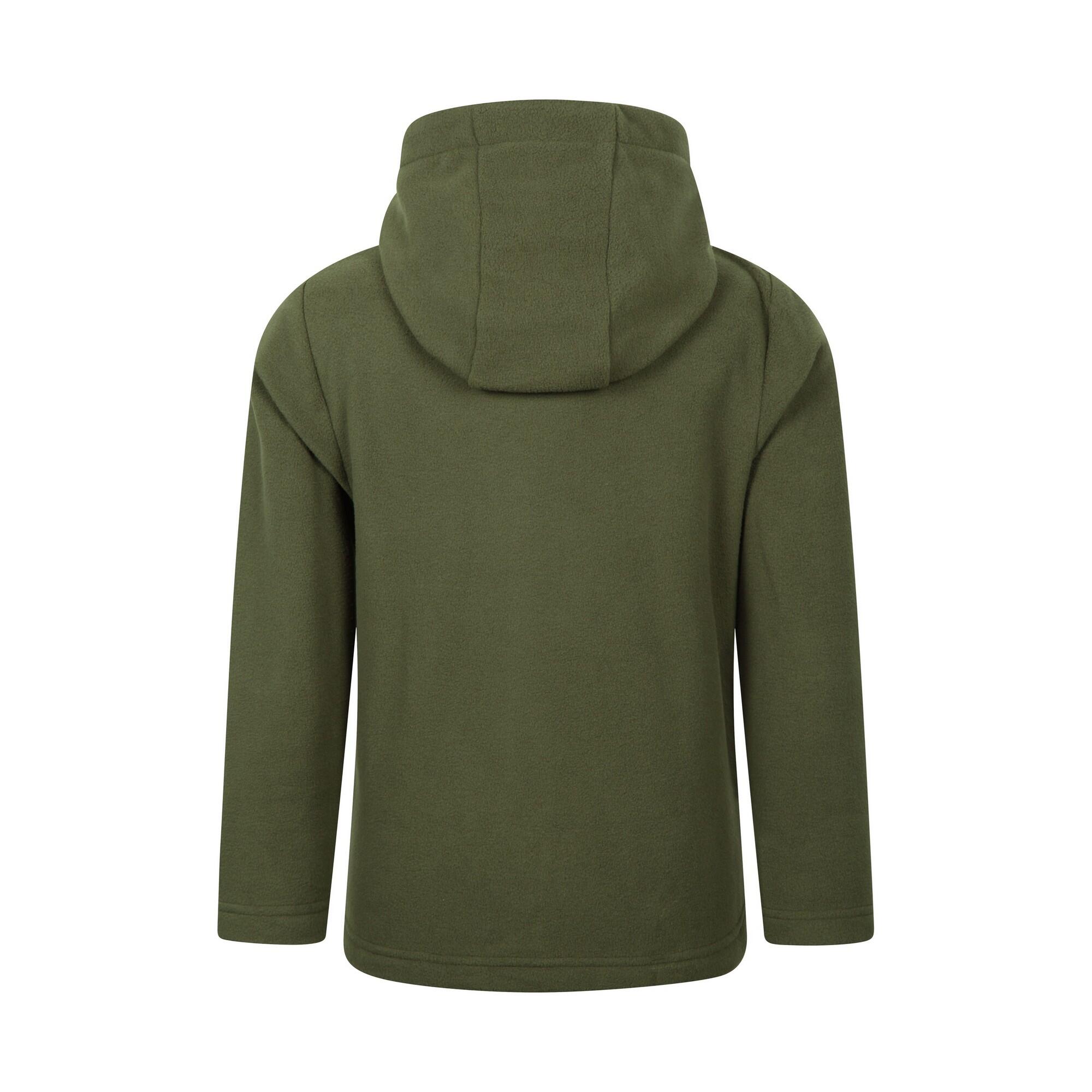 "Camber" Hoodie mit durchgehendem Reißverschluss für Kinder Khakigrün 2/4