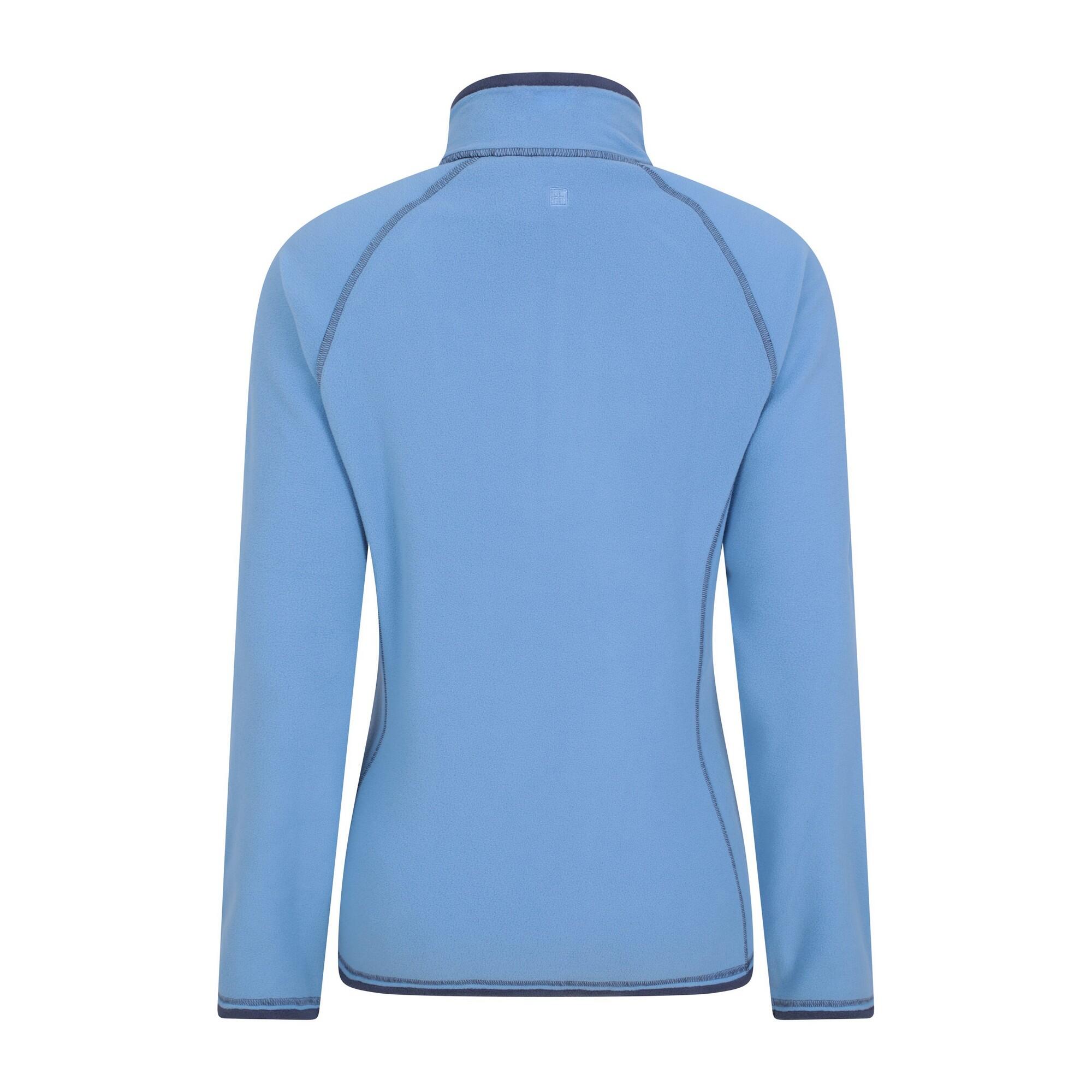 Womens/Ladies Montana Half Zip Fleece Top (Dark Blue) 3/4