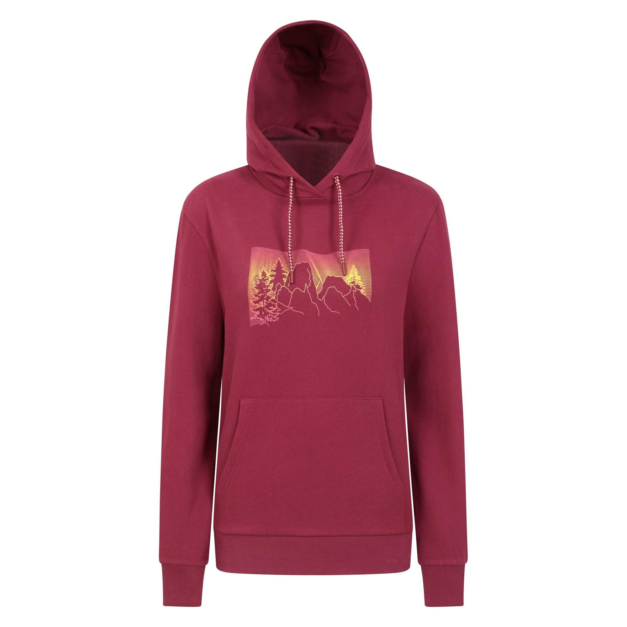 MOUNTAIN WAREHOUSE Womens/Ladies Ombre Hoodie (Burgundy)