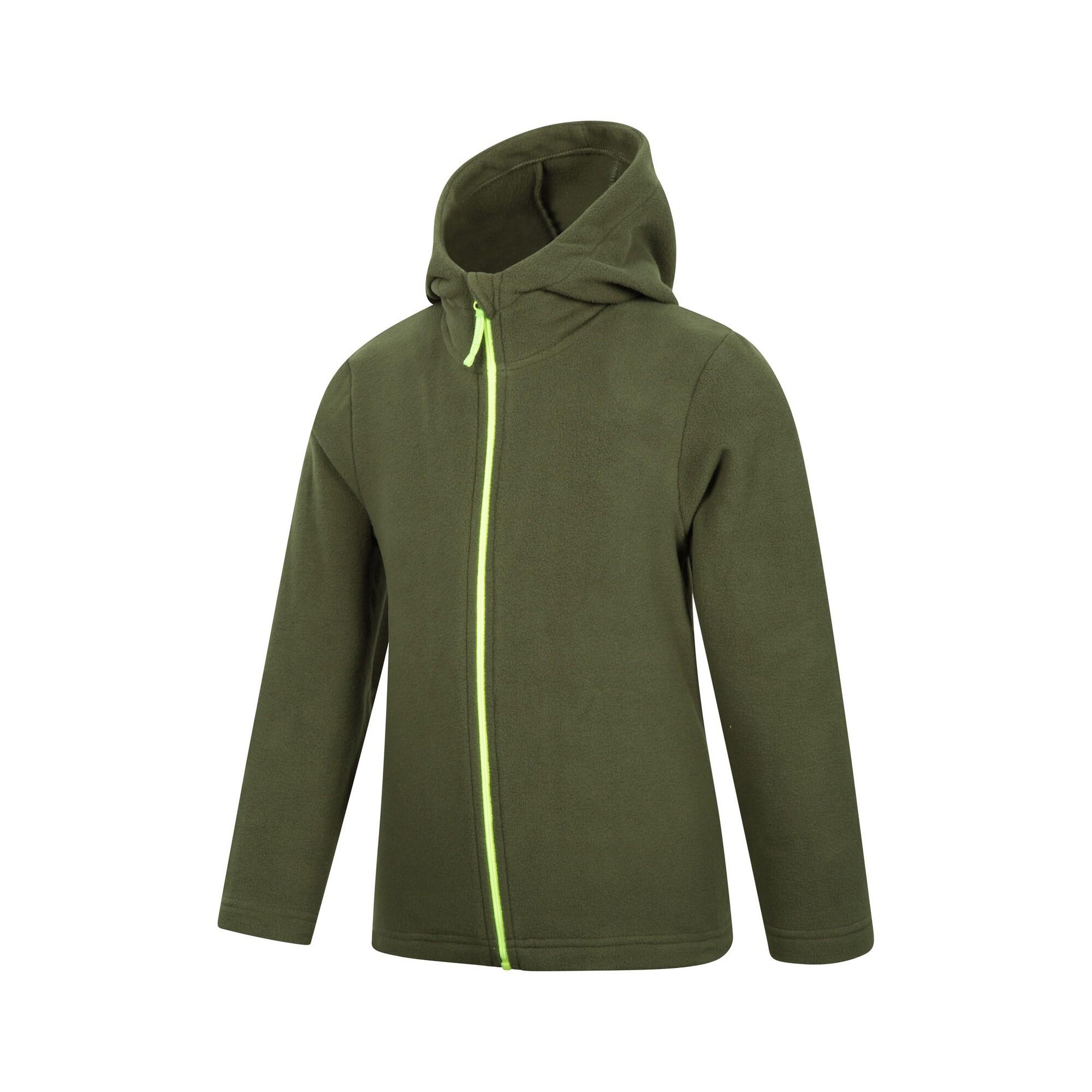 "Camber" Hoodie mit durchgehendem Reißverschluss für Kinder Khakigrün 4/4