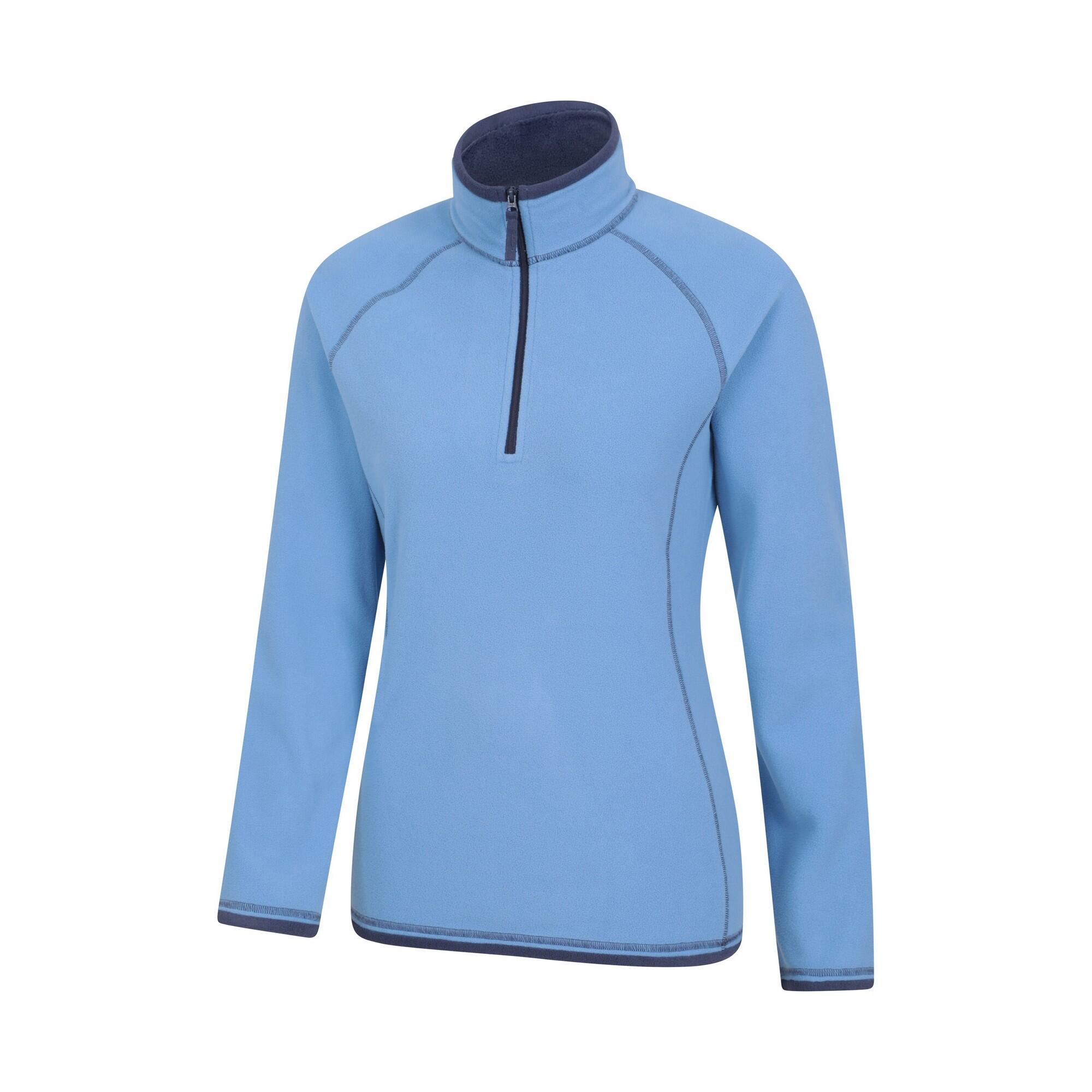 Womens/Ladies Montana Half Zip Fleece Top (Dark Blue) 4/4
