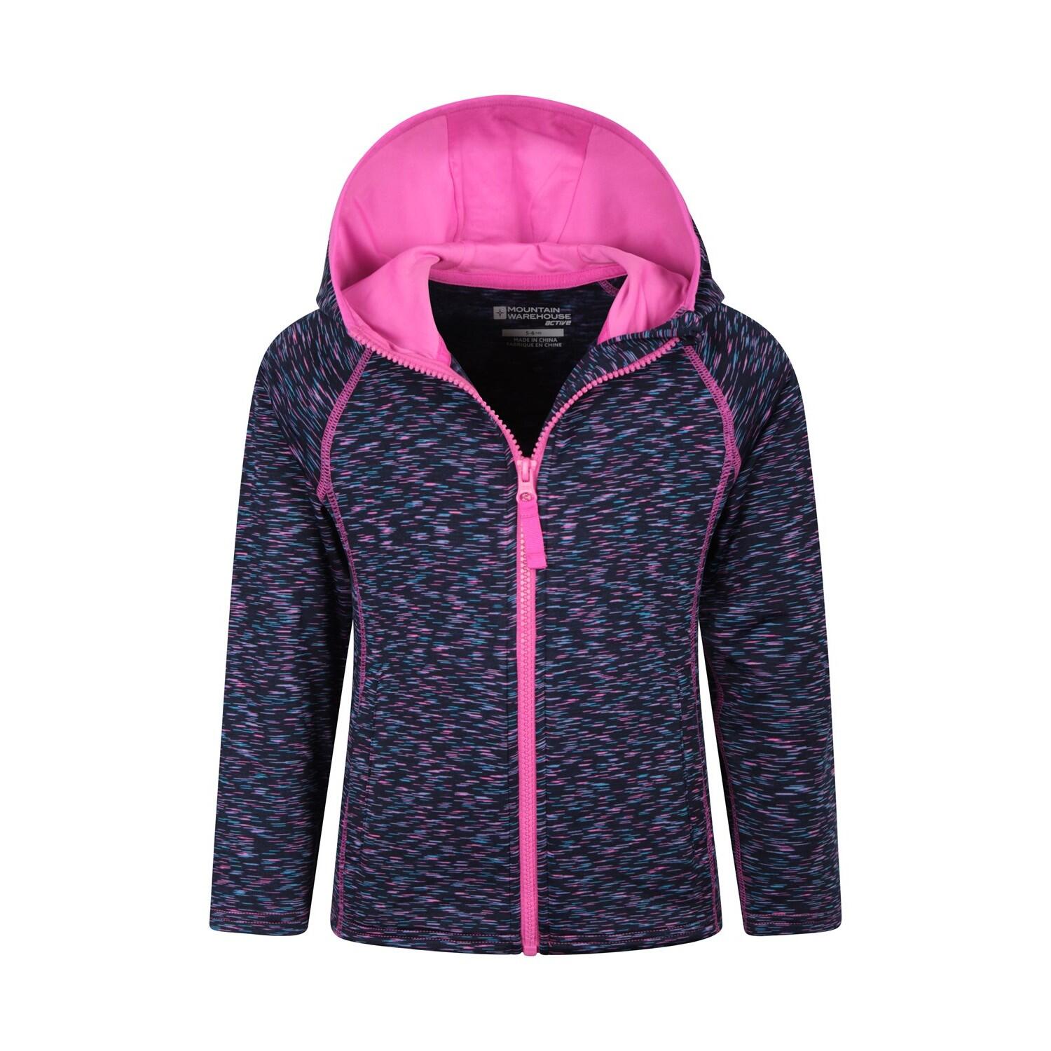 Felpa Con Cappuccio E Zip Intera Strisce Bambini Mountain Warehouse Kayleigh II 3/5