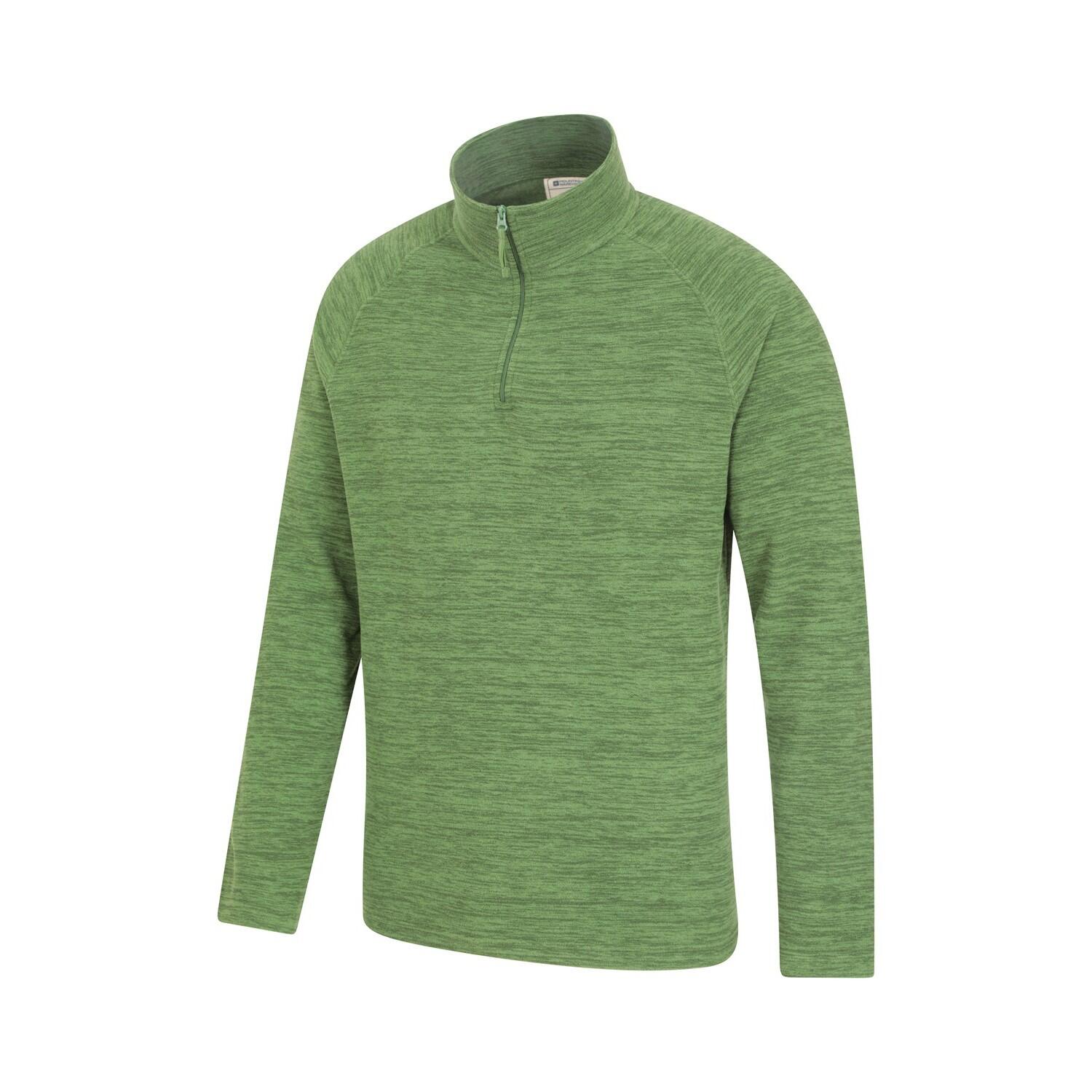 Mens Snowdon II Fleece Top (Bright Green) 3/4