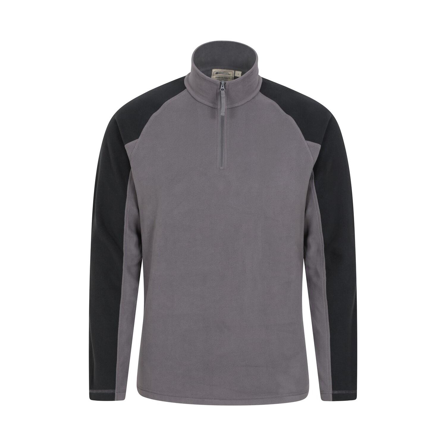 MOUNTAIN WAREHOUSE Mens Ashbourne II Half Zip Fleece Top (Dark Grey)