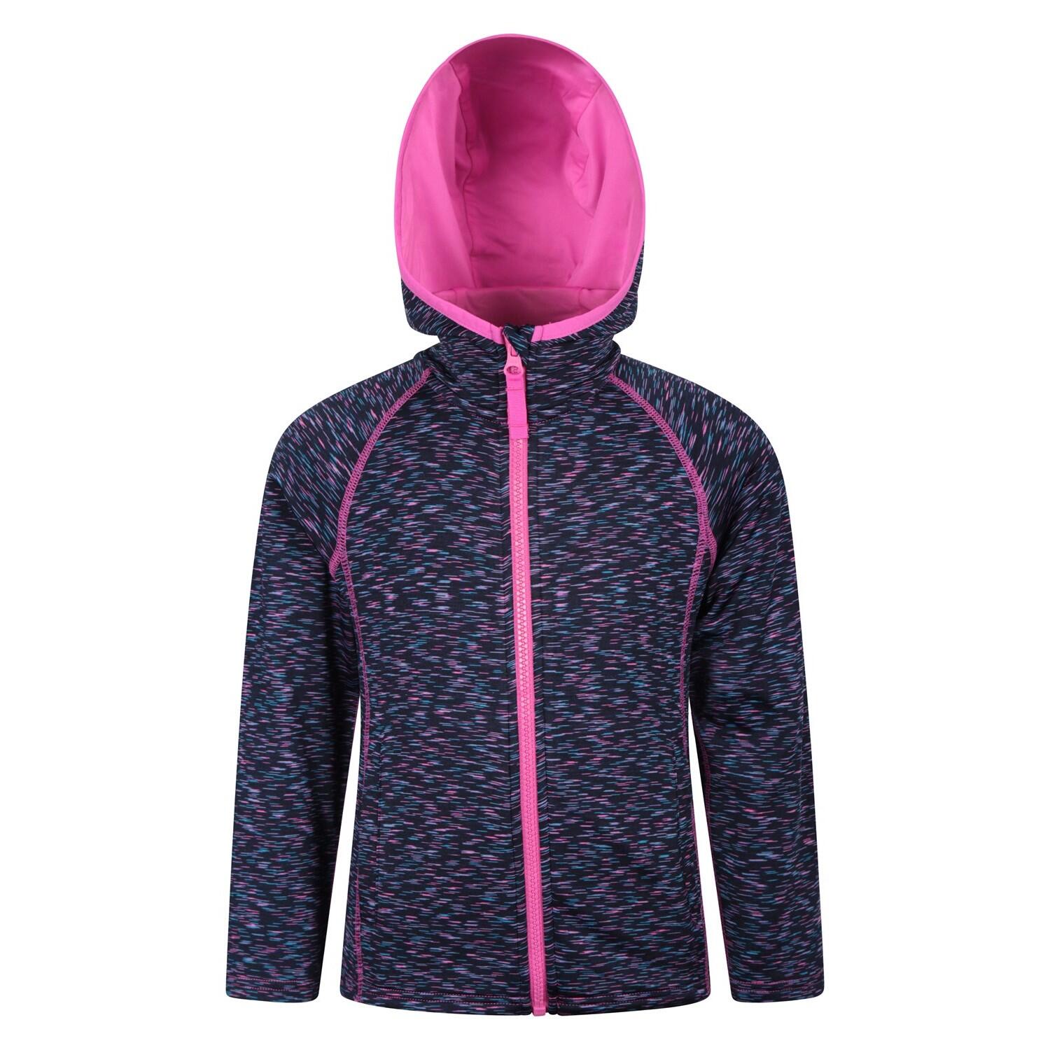 MOUNTAIN WAREHOUSE Felpa Con Cappuccio E Zip Intera Strisce Bambini Mountain Warehouse Kayleigh II