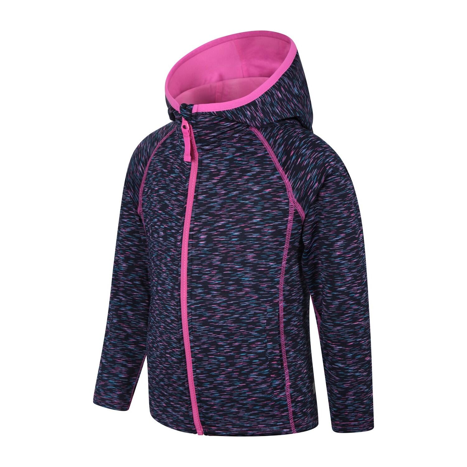 Felpa Con Cappuccio E Zip Intera Strisce Bambini Mountain Warehouse Kayleigh II 4/5
