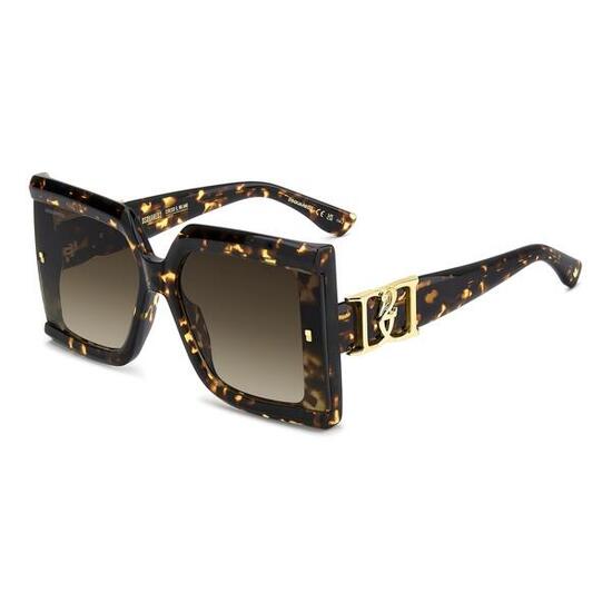 Zonnebril Dsquared2 D2 0185/G/S 086 van Acetaat Dames 64 mm