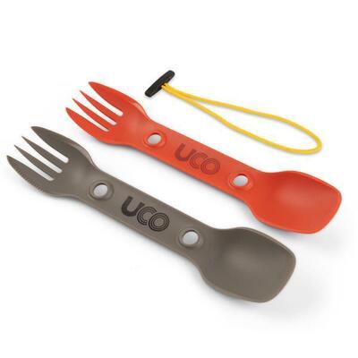 SPORK OG 3-in-1 Besteck: Löffel/Gabel/Messer - Orange/Grau