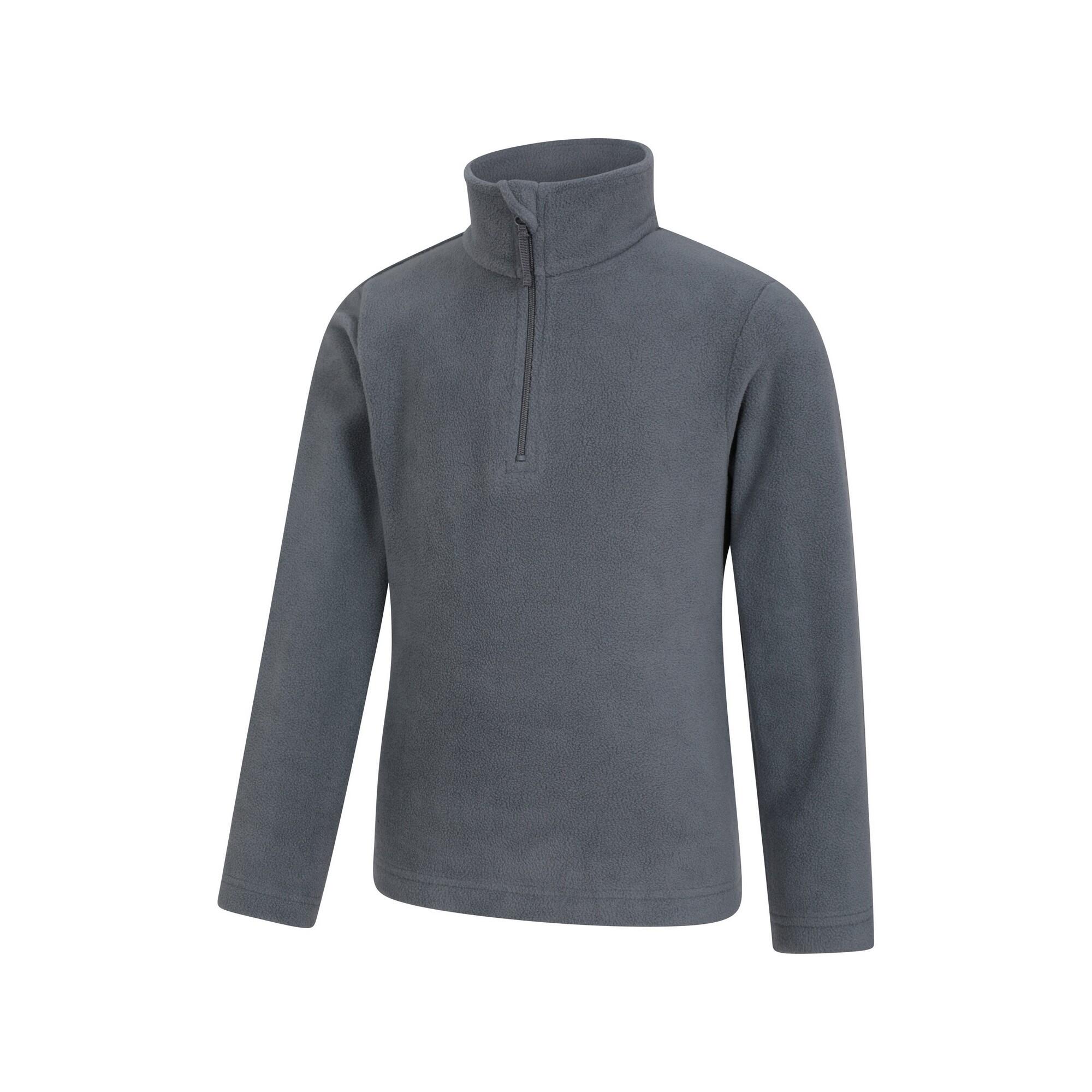 "Camber II" Fleecejacke mit halbem Reißverschluss für Kinder Grau 2/3