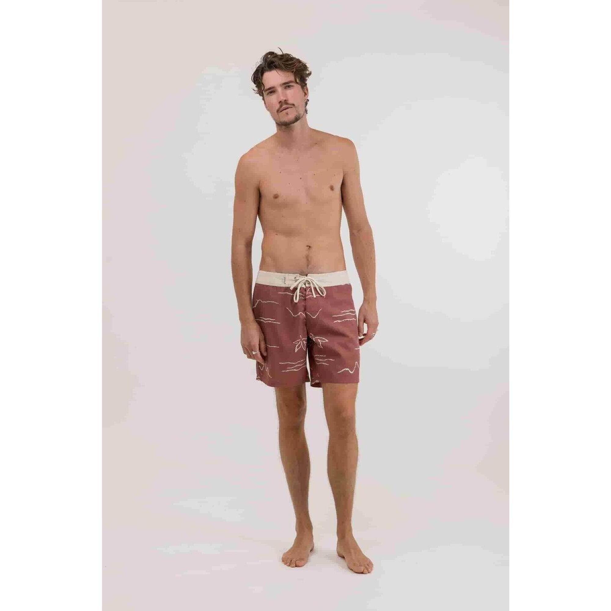 Rhythm - Bays - Boardshort Homme - Boardshort - Rouge - Decathlon