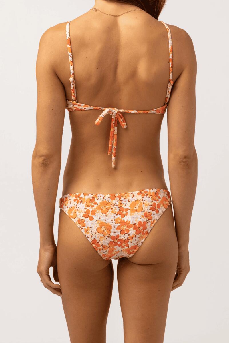 Rosa Floreale Cheeky - Costume da Bagno Donna 3/6