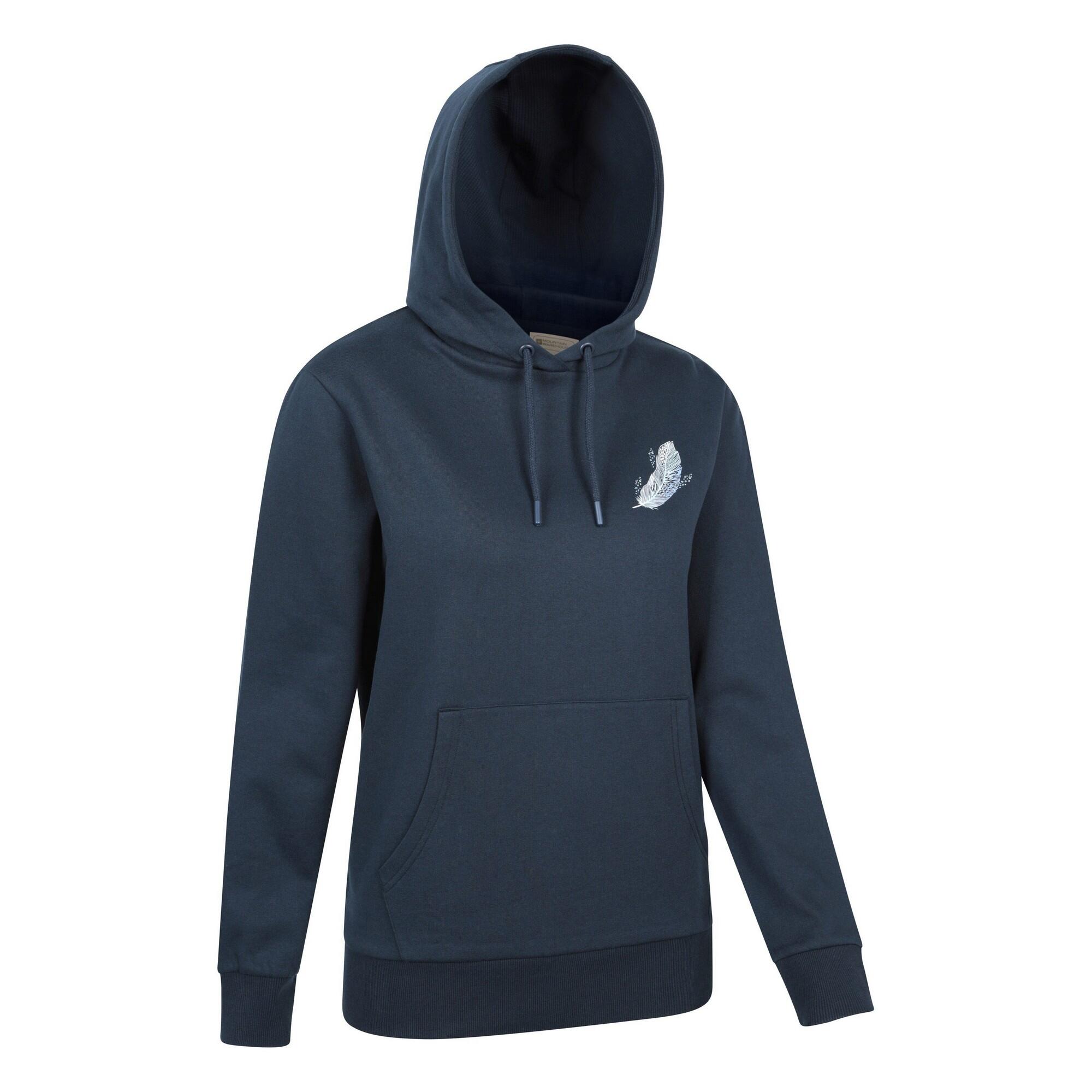 Felpa Con Cappuccio Piuma Galleggiante Donna Mountain Warehouse Blu Navy 3/4