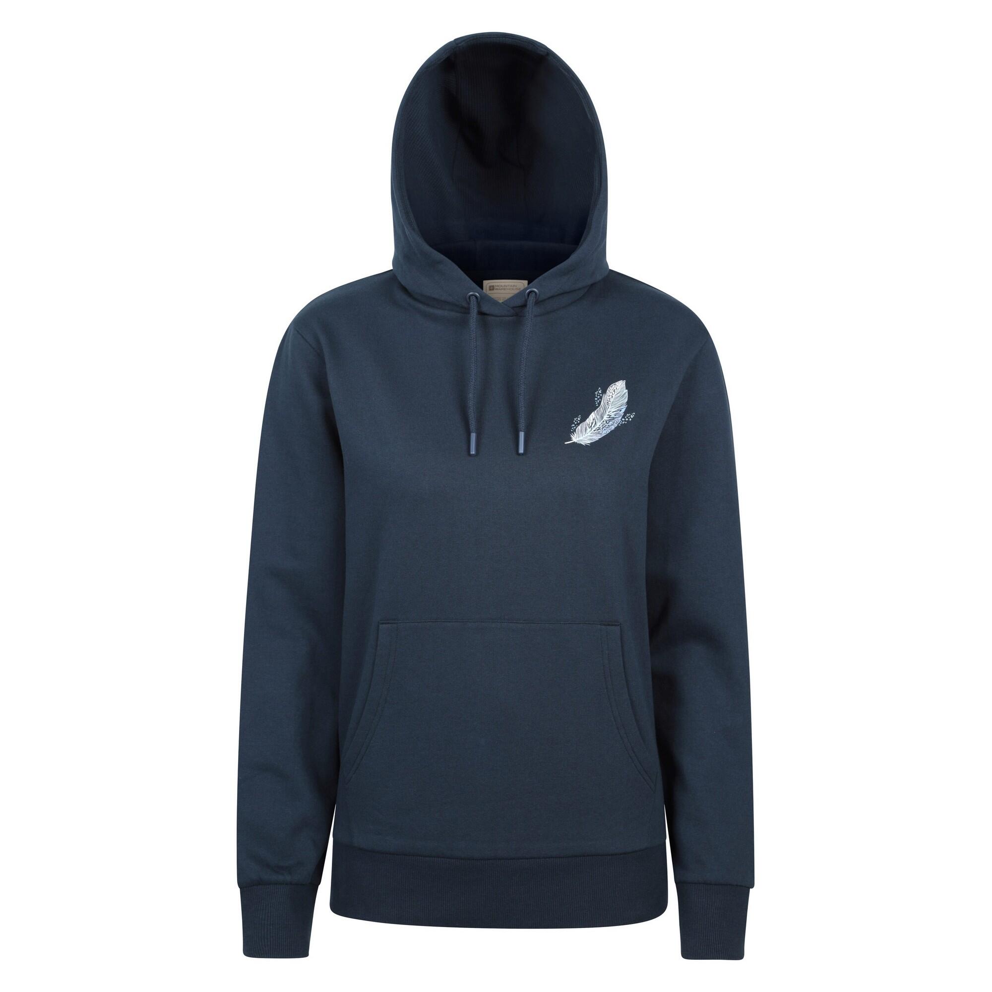 MOUNTAIN WAREHOUSE Womens/Ladies Floating Feather Hoodie (Navy)