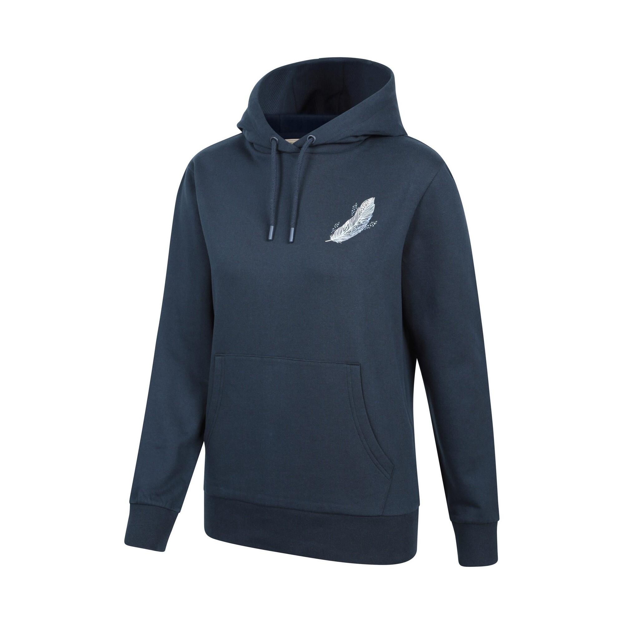 Felpa Con Cappuccio Piuma Galleggiante Donna Mountain Warehouse Blu Navy 4/4