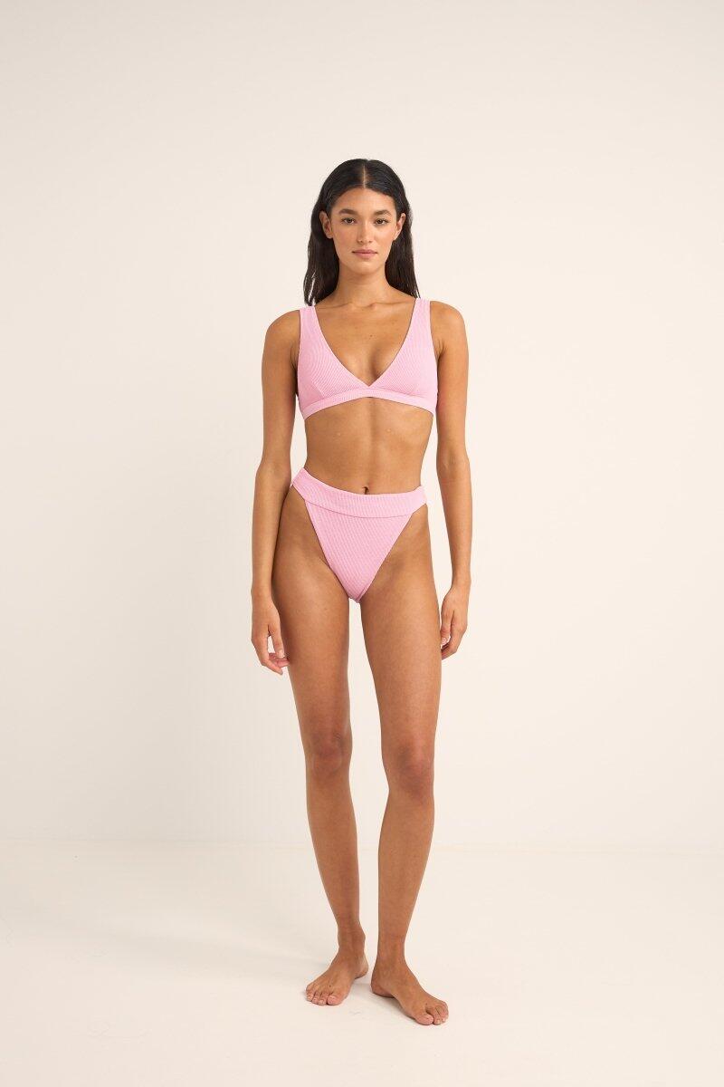 Isla Rib Tall Tri - Parte superior de traje de baño para mujer 4/6