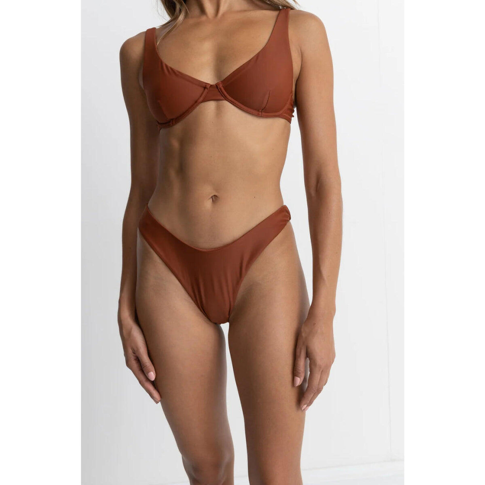 Rhythm - Classic Hi Cut - Bas De Maillot Femme - Maillot De Bain 2 Pièces - Orange -  L - Decathlon