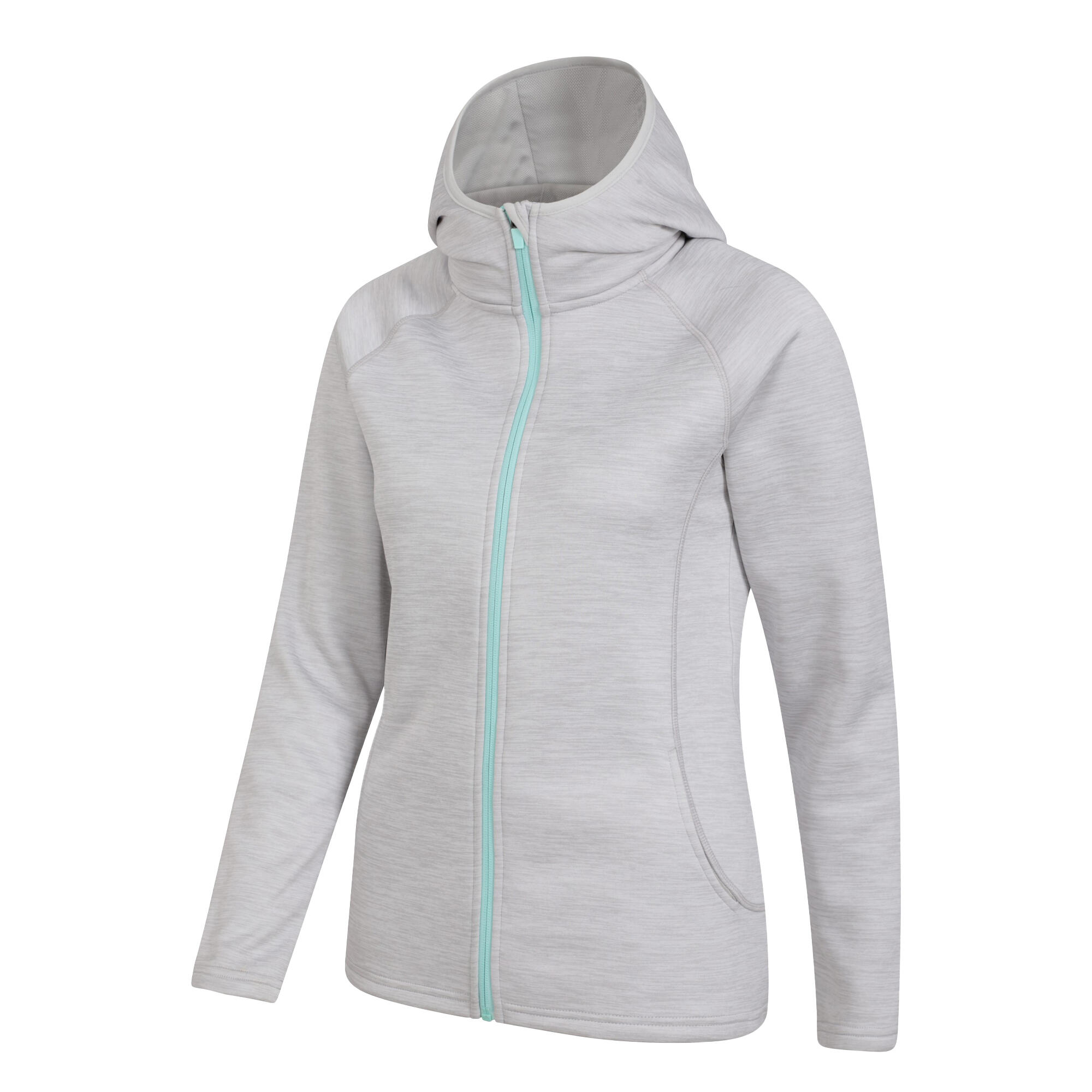 Womens/Ladies Dynamic Chakra IsoCool Hoodie (Medium Grey) 3/4