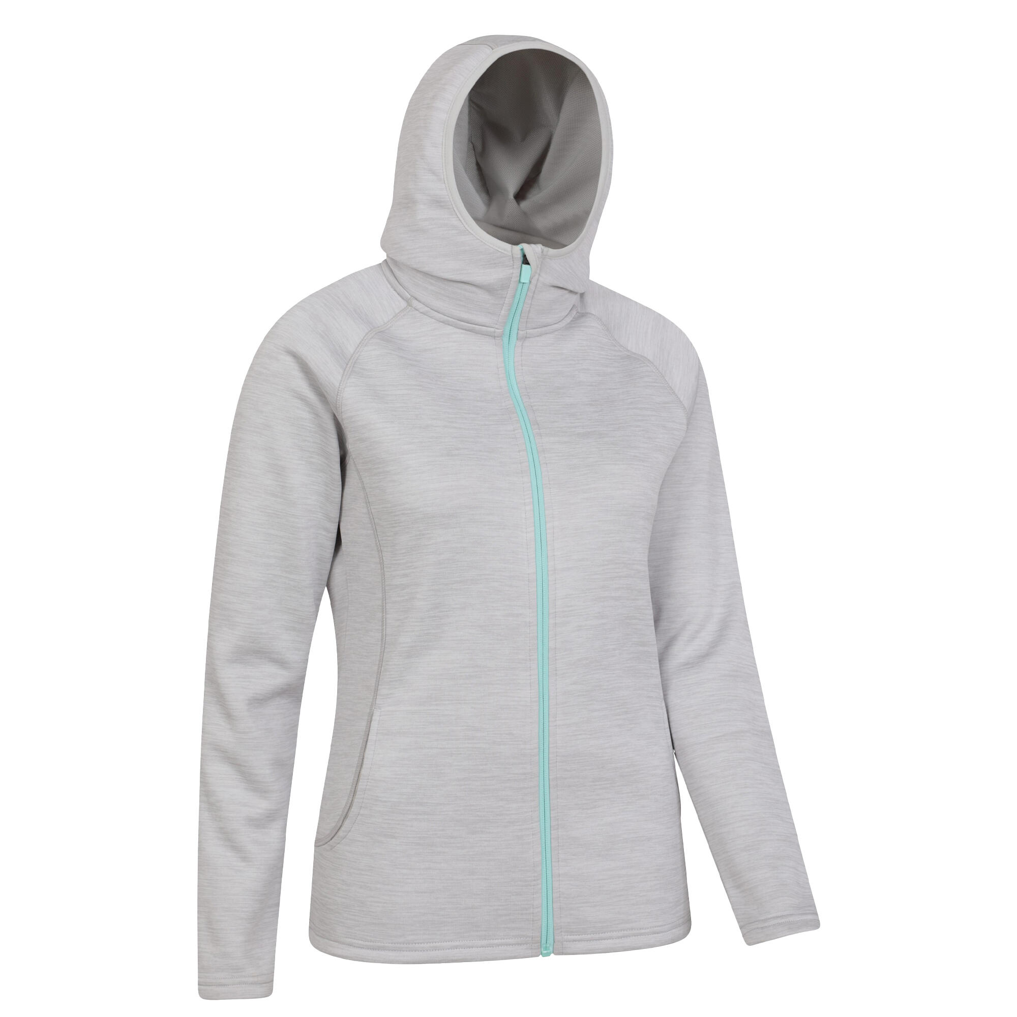 Womens/Ladies Dynamic Chakra IsoCool Hoodie (Medium Grey) 4/4