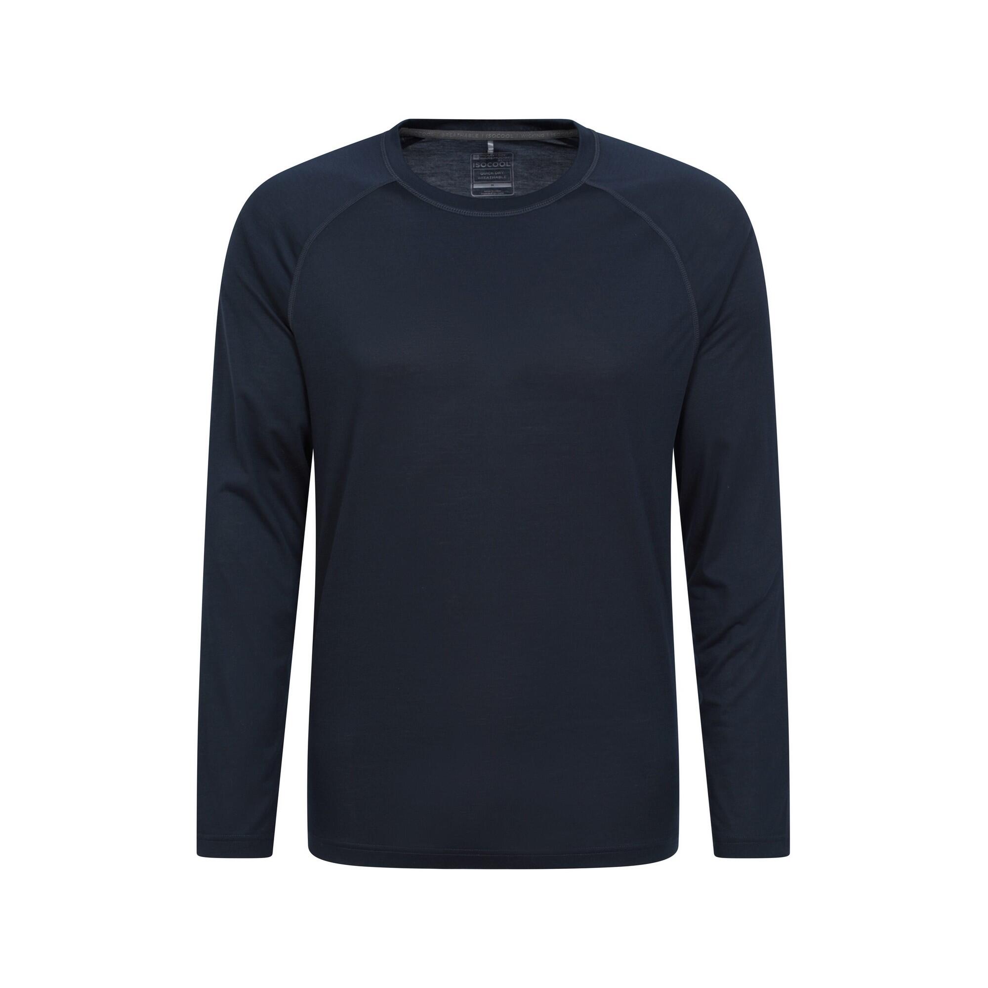 MOUNTAIN WAREHOUSE Mens Plain Quick Dry Active Top (Navy)