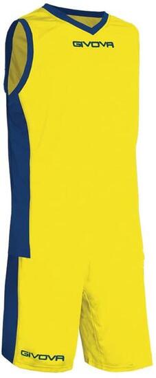 Ensemble de Basketball - Givova - Homme - Jaune et bleu foncé