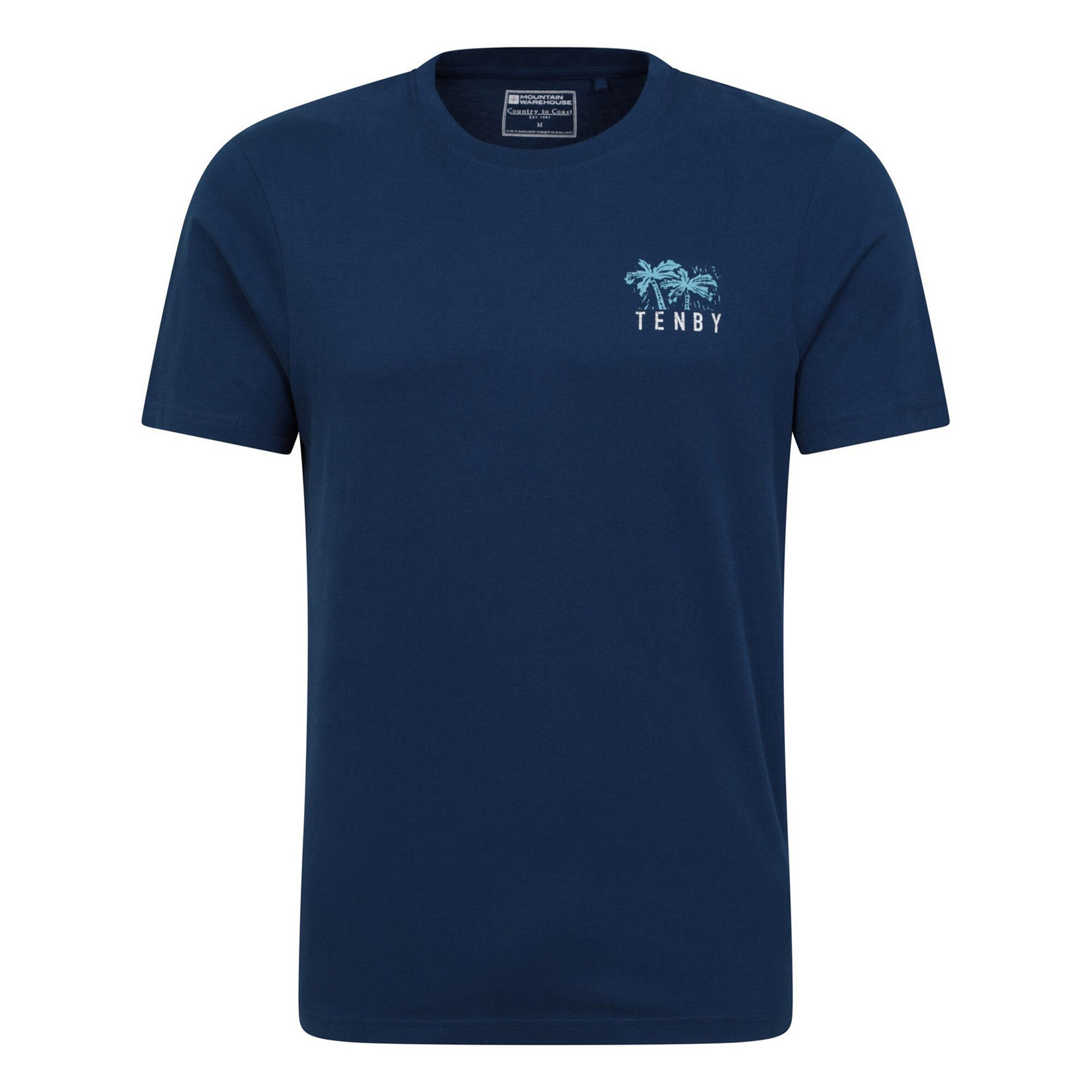MOUNTAIN WAREHOUSE Mens Tenby Back Print TShirt (Navy)
