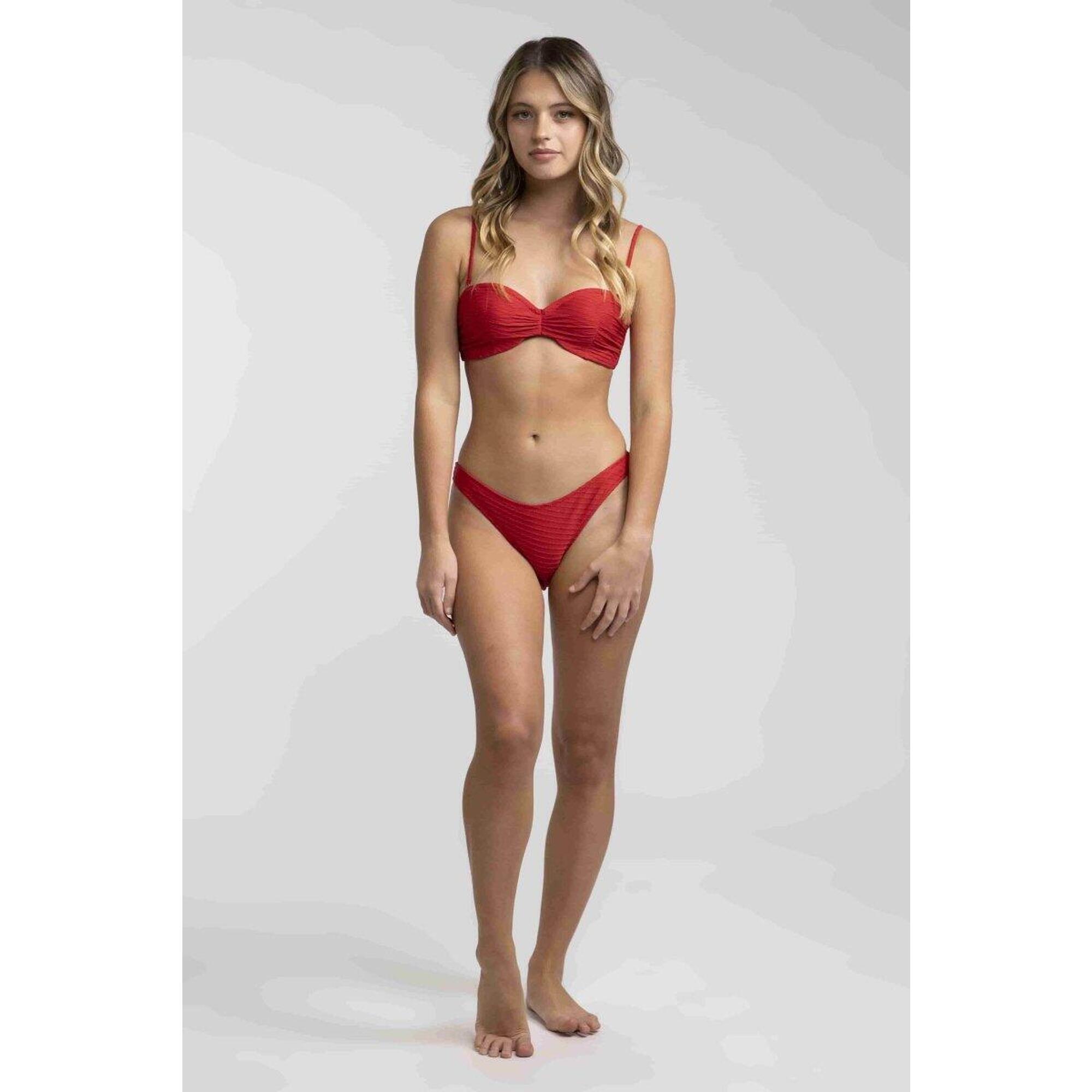Rhythm - Havana Hi Cut - Bas De Maillot Femme - Maillot De Bain 2 Pièces - Rouge -  Xl - Decathlon