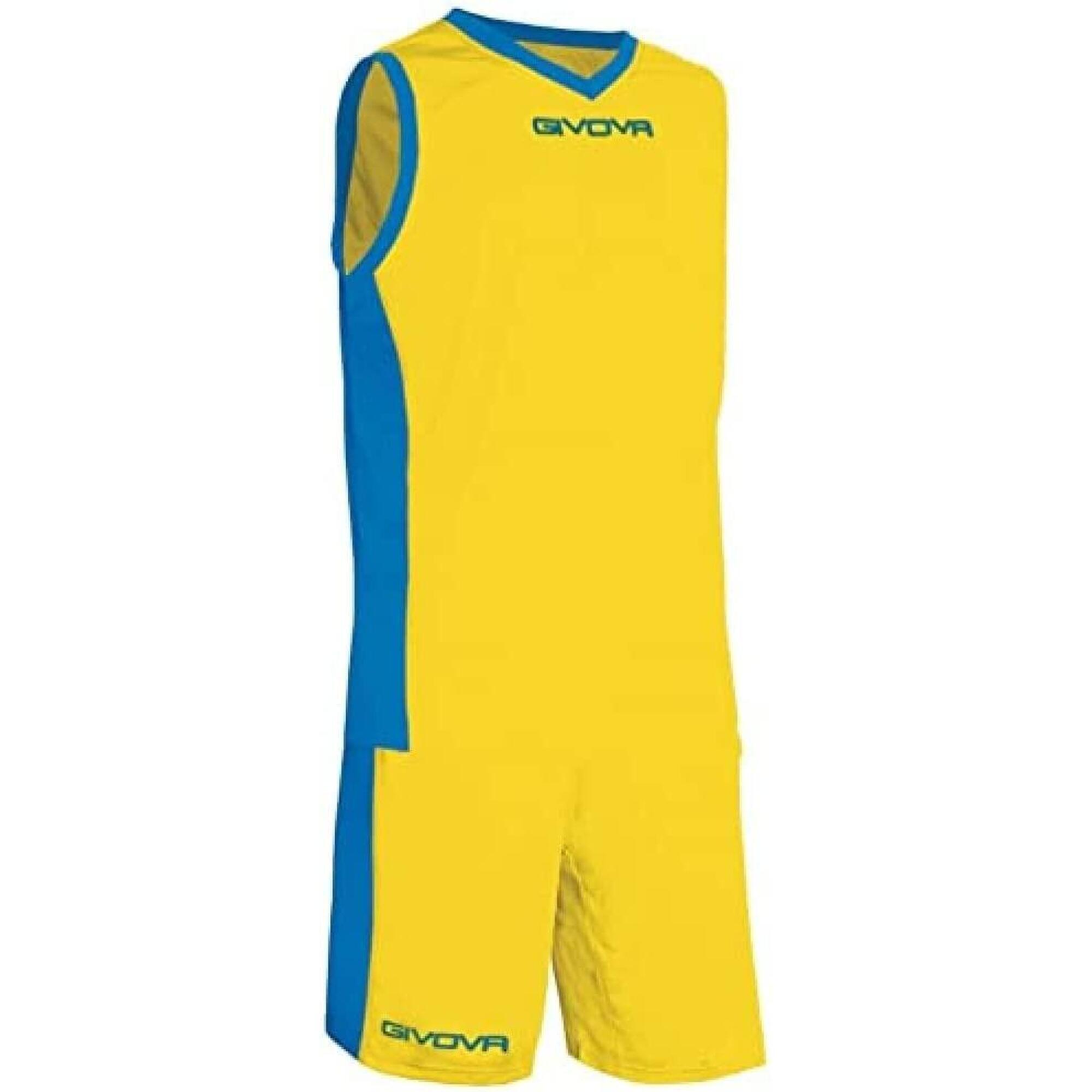 Givova - Ensemble De Basketball - Givova - Homme - Jaune Et Bleu - T-shirt Sans Manche - Bleu|jaune - 56 3xl - Decathlon