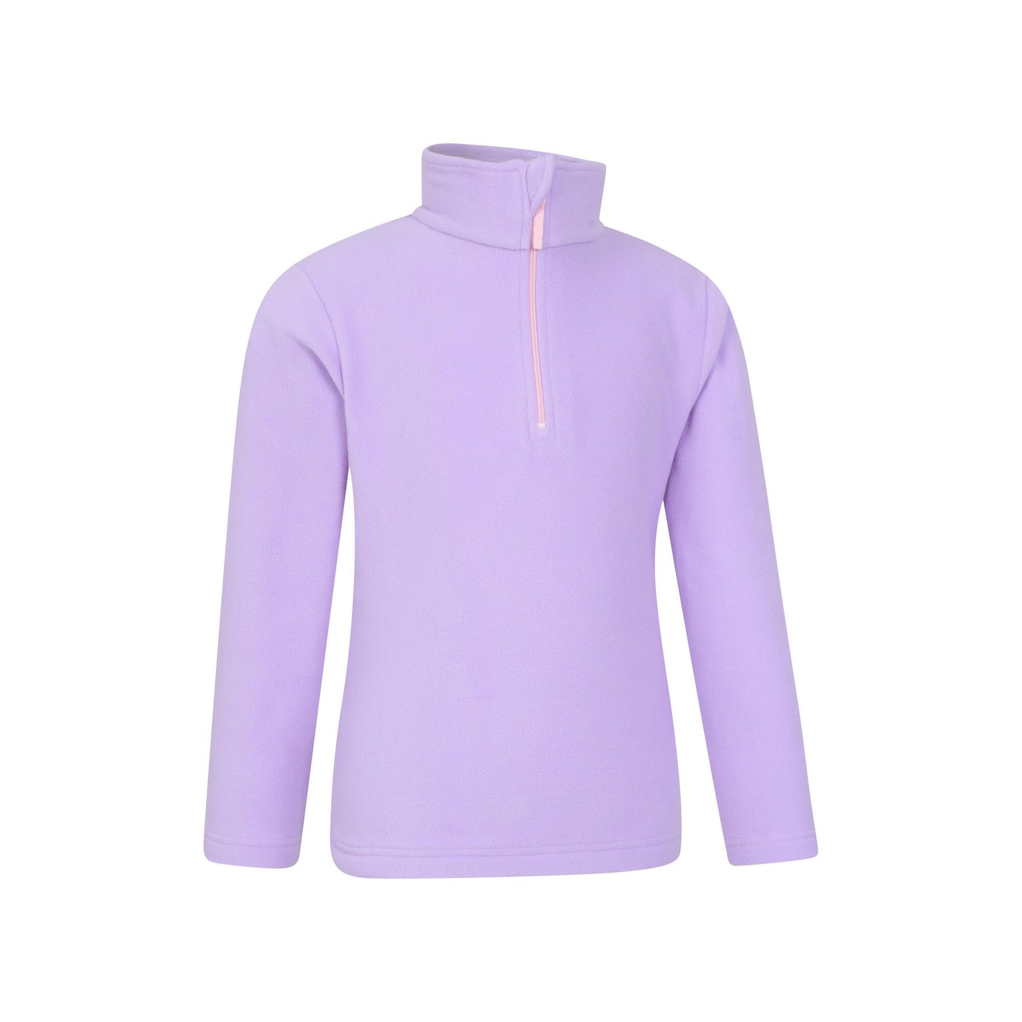"Camber II" Fleecejacke mit halbem Reißverschluss für Kinder Flieder 4/4