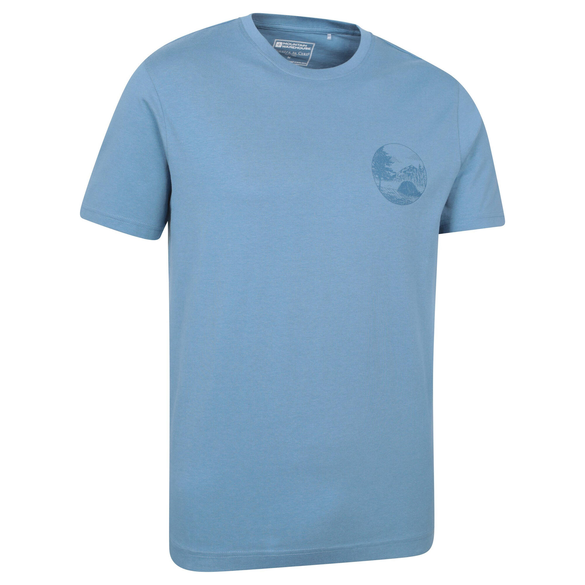 Tshirt CAMPING SKETCH Homme (Bleu) 3/3