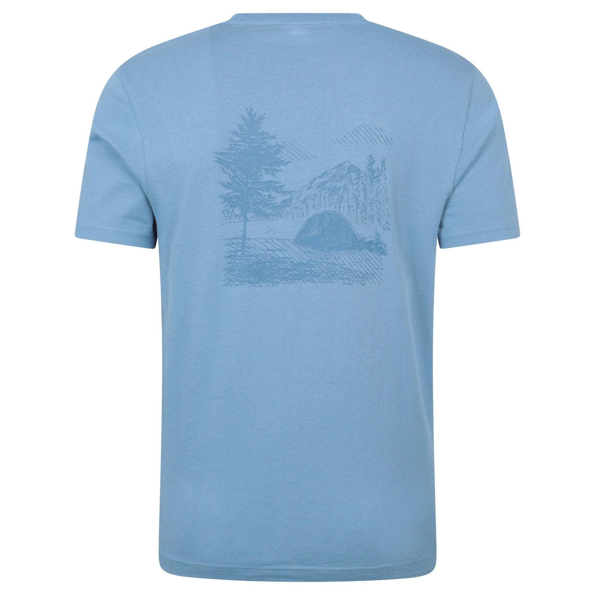 Tshirt CAMPING SKETCH Homme (Bleu) 2/3