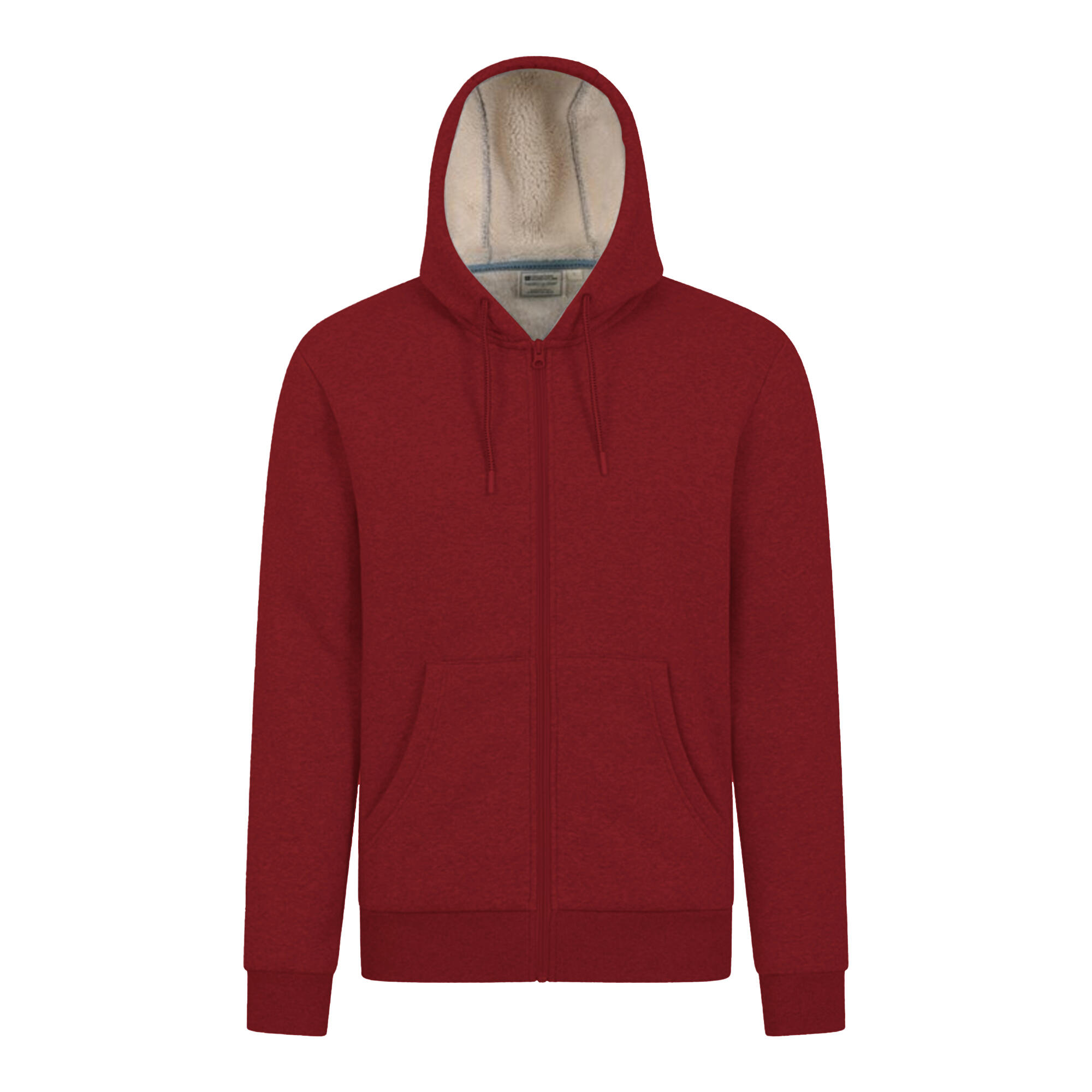 MOUNTAIN WAREHOUSE Mens Dalton Borg Lined Full Zip Hoodie (Rust)
