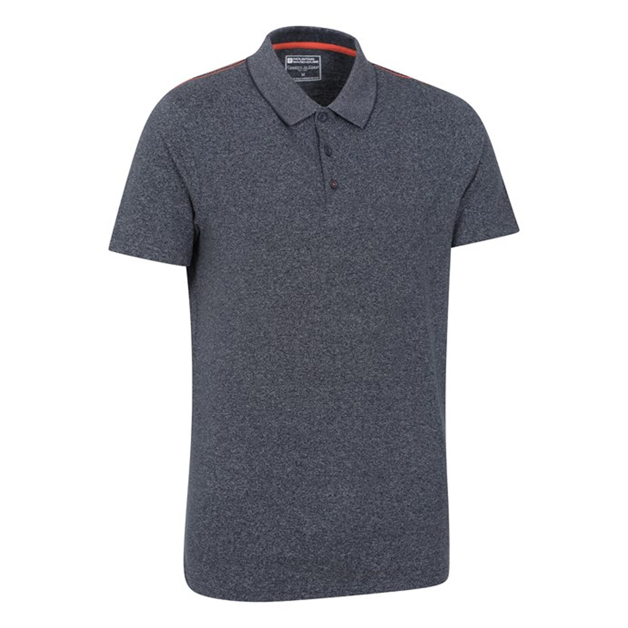 "Cordyline" Poloshirt für Herren Marineblau 3/4