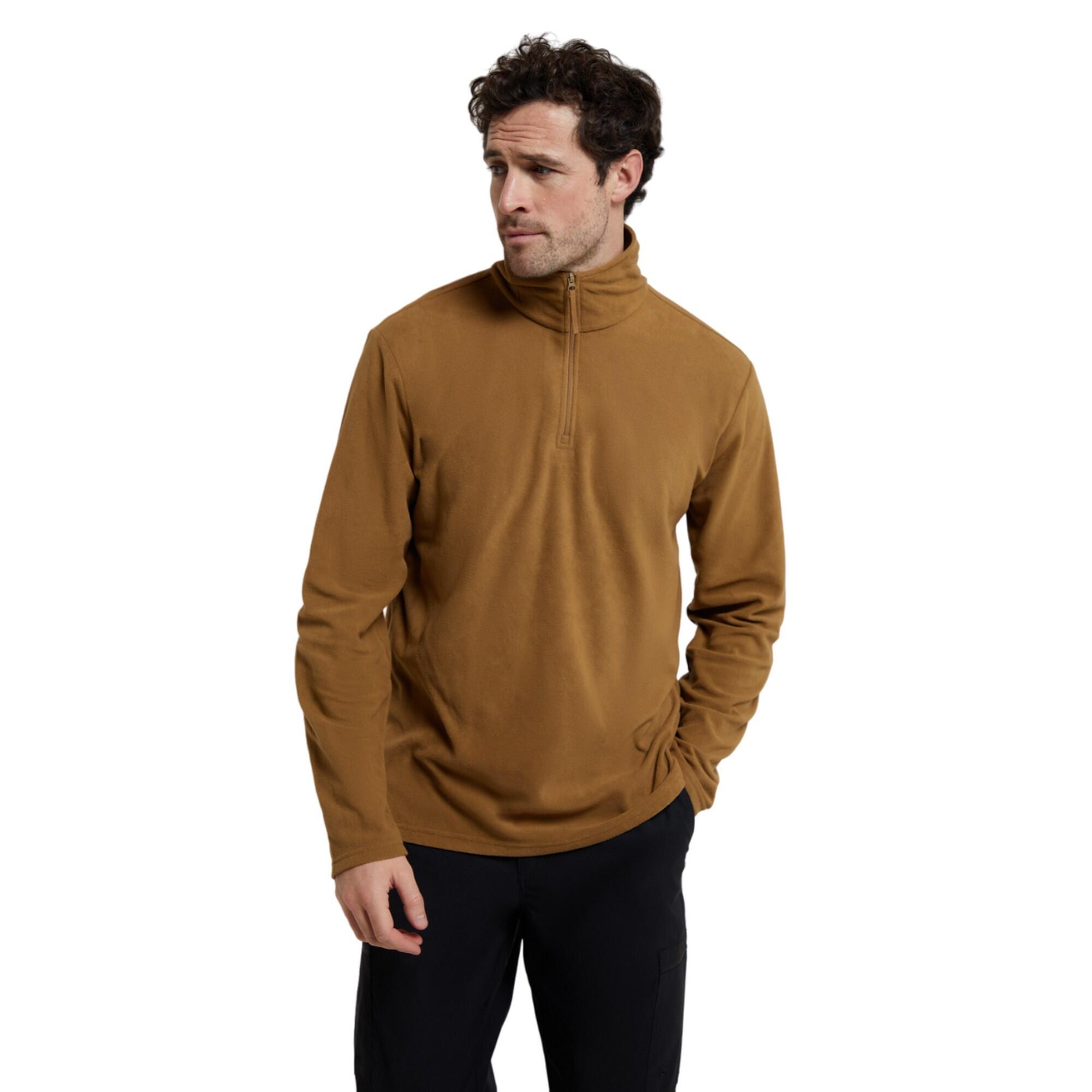 MOUNTAIN WAREHOUSE Mens Camber II Half Zip Fleece Top (Mustard)