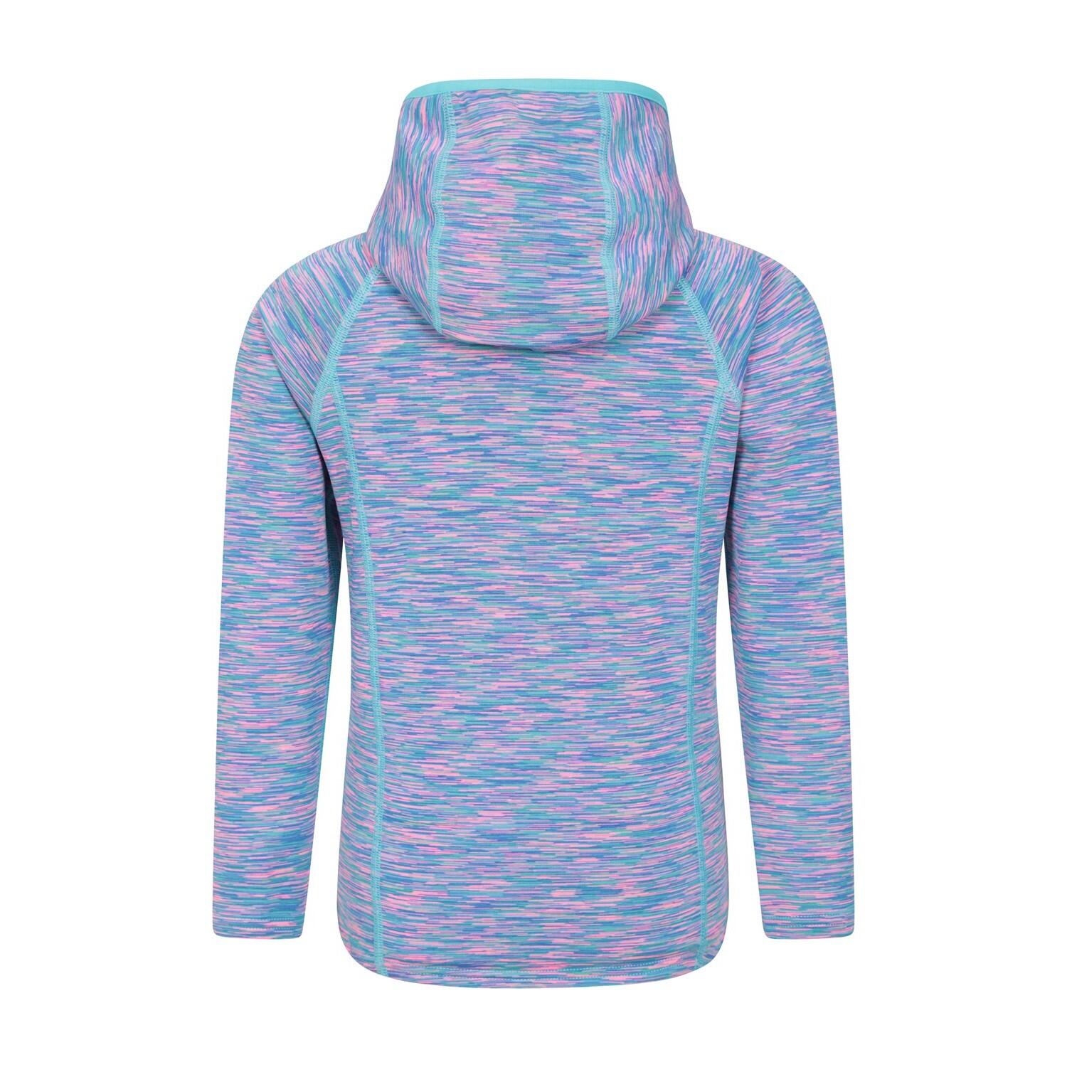 Childrens/Kids Kayleigh II Stripe Full Zip Hoodie (Blue) 2/5