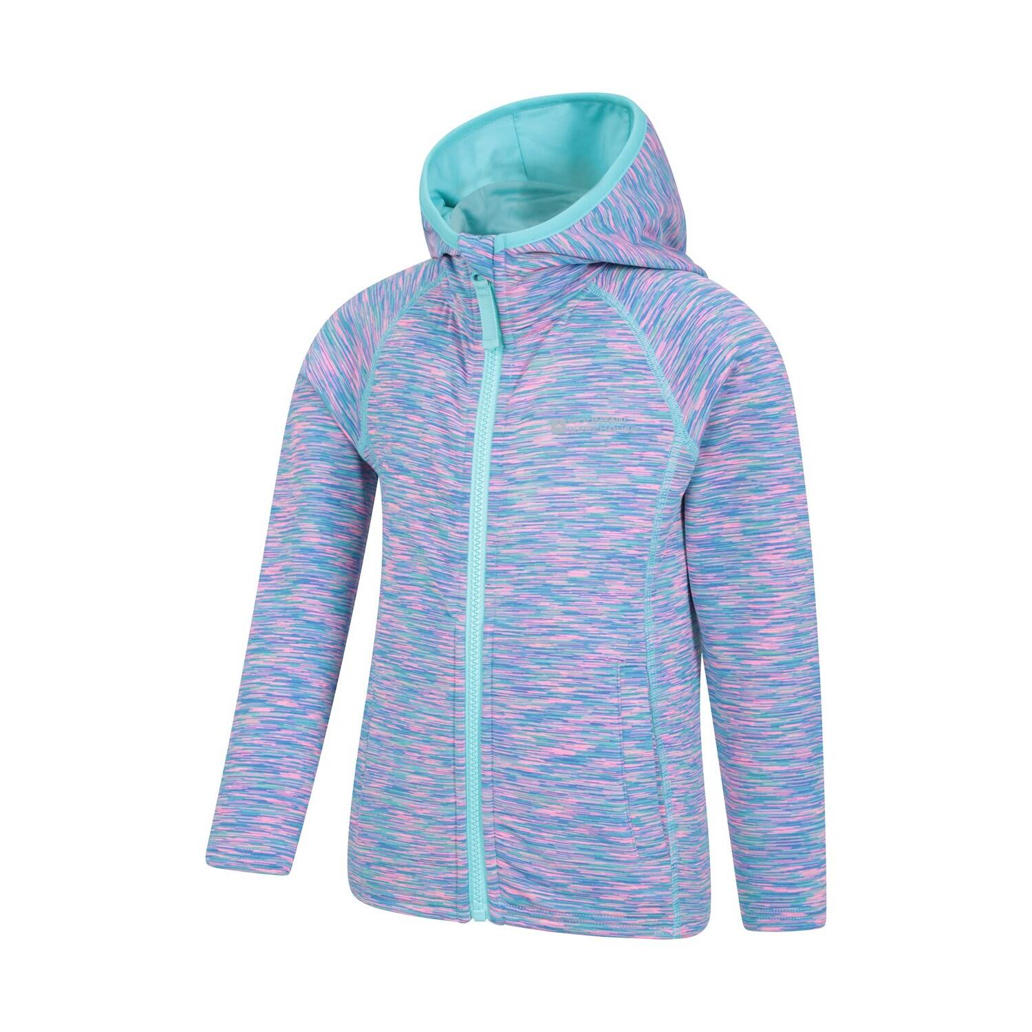 Childrens/Kids Kayleigh II Stripe Full Zip Hoodie (Blue) 4/5