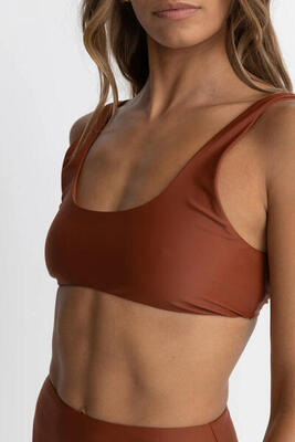 Classic crop - dames badpak top