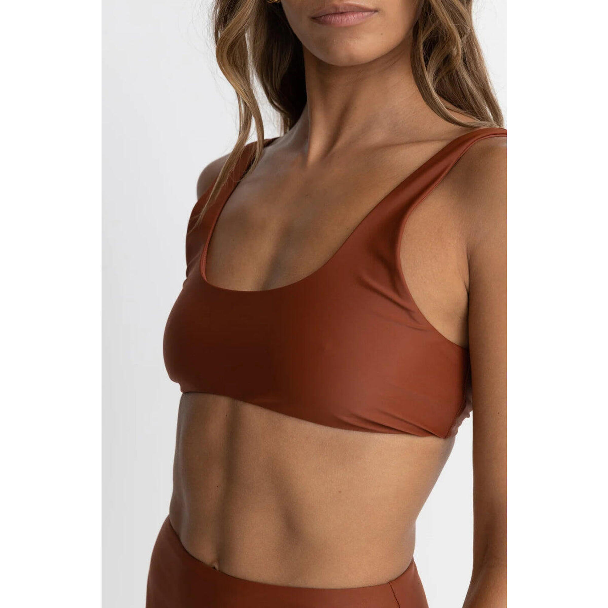 Rhythm - Classic Crop - Haut De Maillot Femme - Maillot De Bain 2 Pièces - Orange - 36 Xs - Decathlon