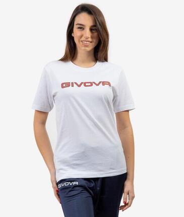T-shirt Givova Cotton Spot Blanc, L