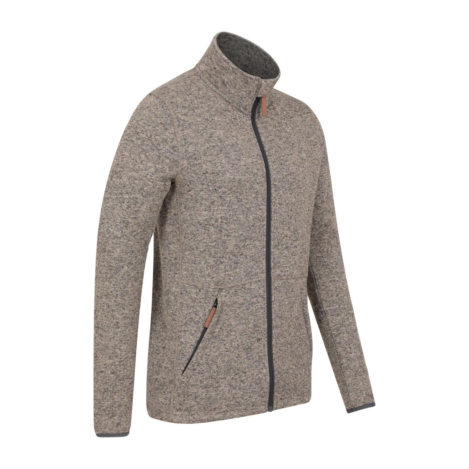 Mens Idris III Full Zip Fleece Jacket (Beige) 2/4