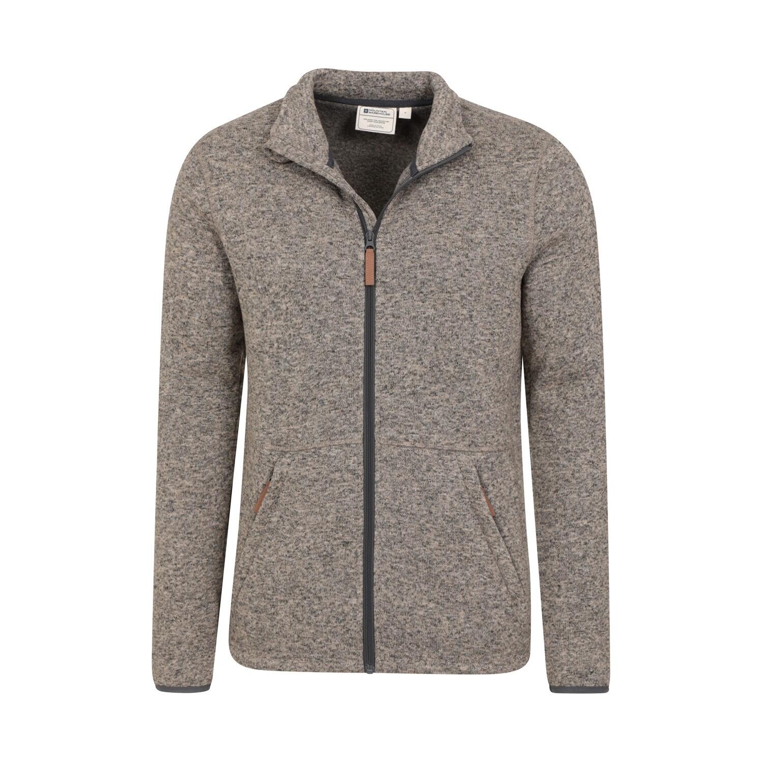 Mens Idris III Full Zip Fleece Jacket (Beige) 4/4