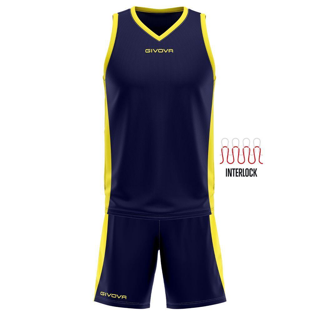 Givova - Ensemble Maillot Et Short Enfant Givova Power - Chemise Sans Manche - Bleu|orange - 34 2xs - Decathlon