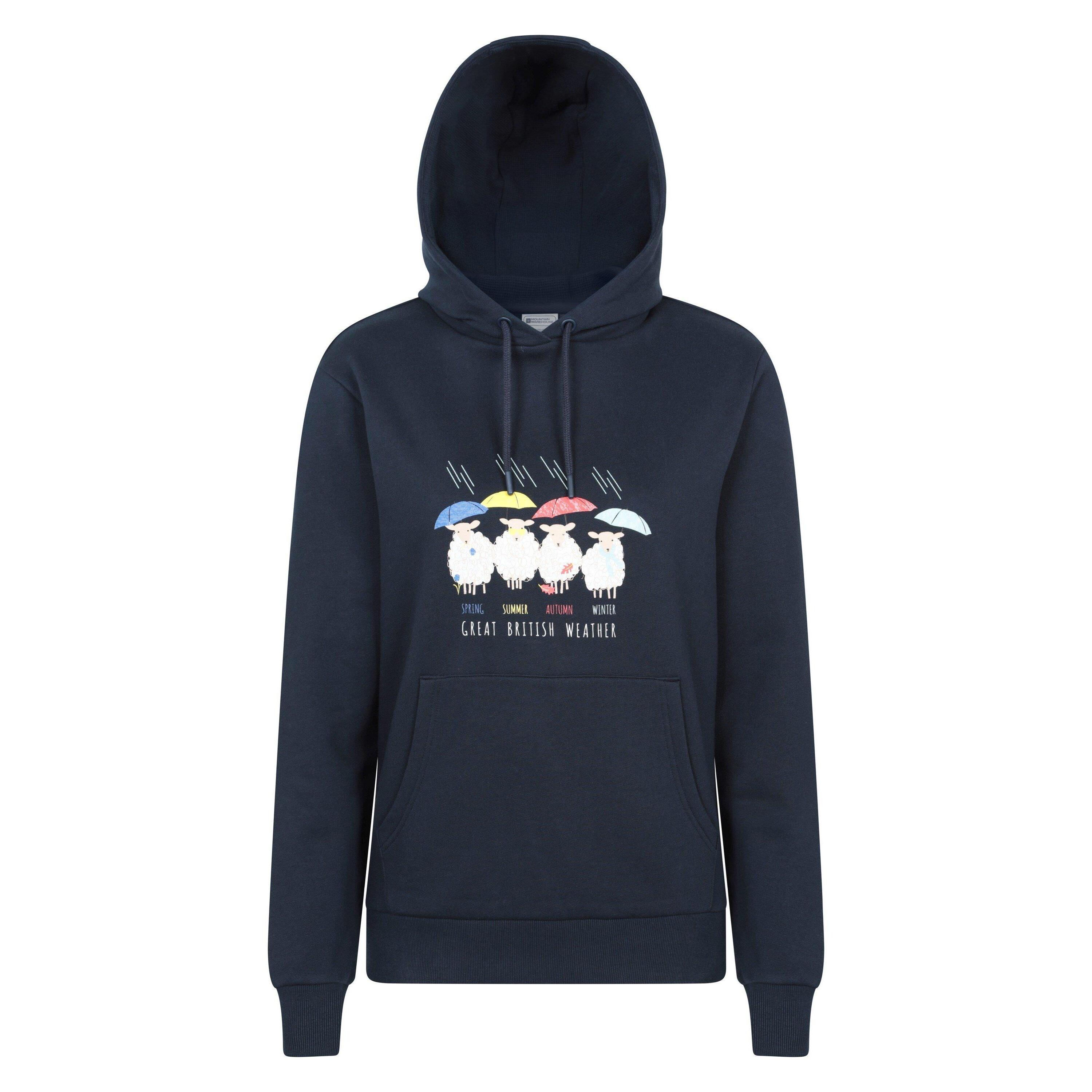 Mountain Warehouse Womens/Ladies Great British Weather Regular Hoodie