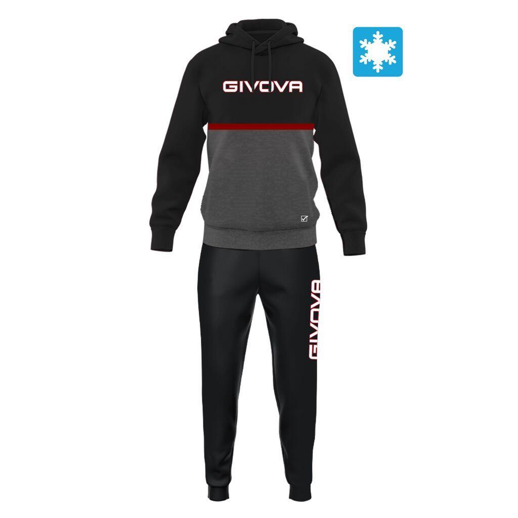 Givova dres męski Italia 106, dwukolorowy, z kapturem, XS
