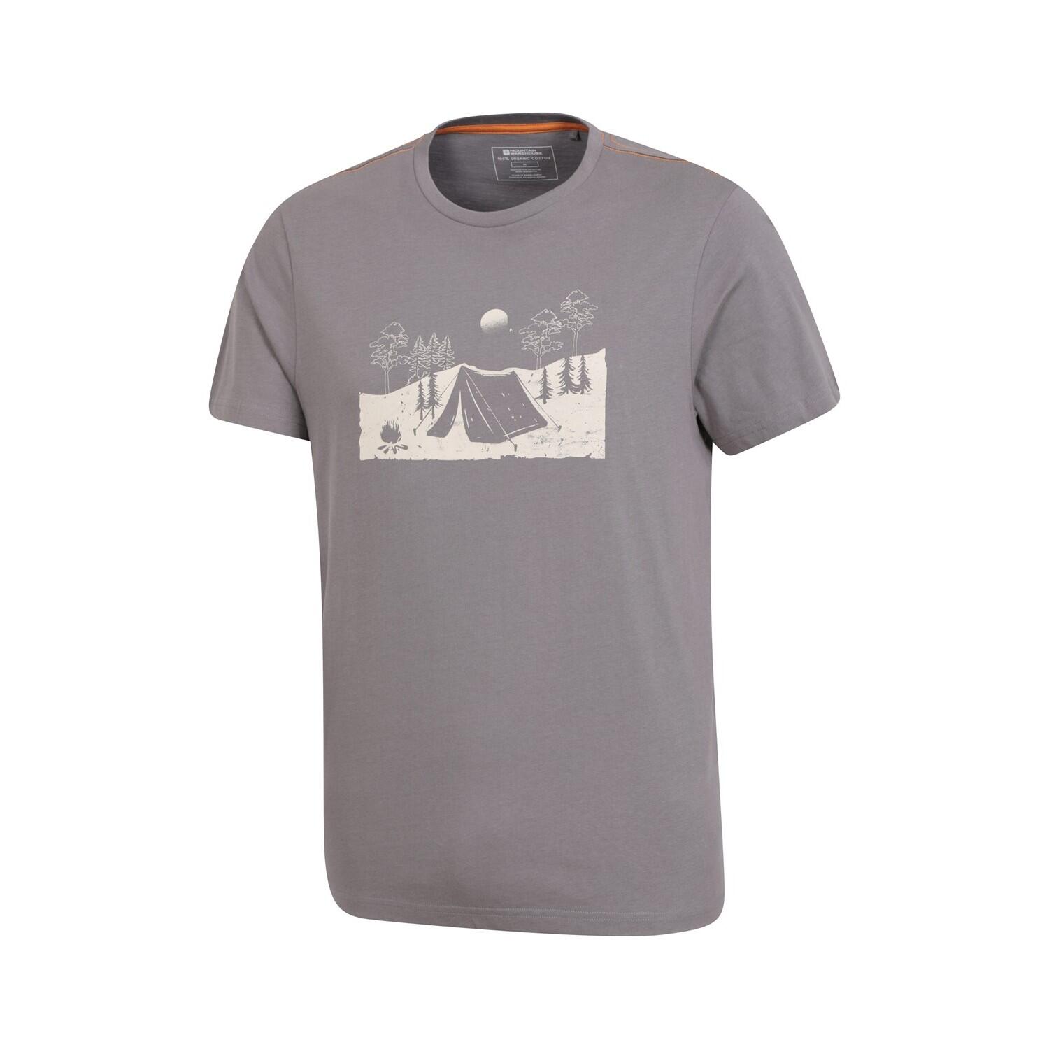 Tshirt CAMPING SKETCH Homme (Gris) 3/4