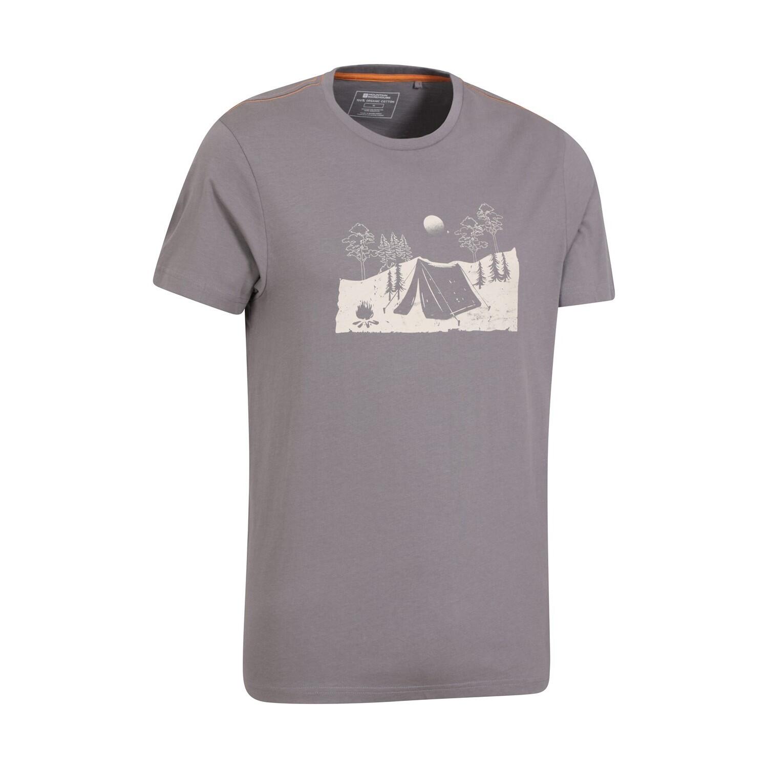 Tshirt CAMPING SKETCH Homme (Gris) 2/4