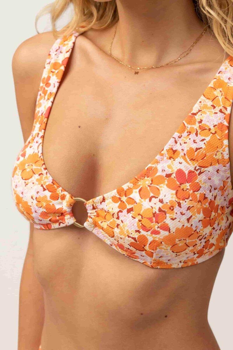 Rosa Floral - Haut De Maillot Femme 2/5