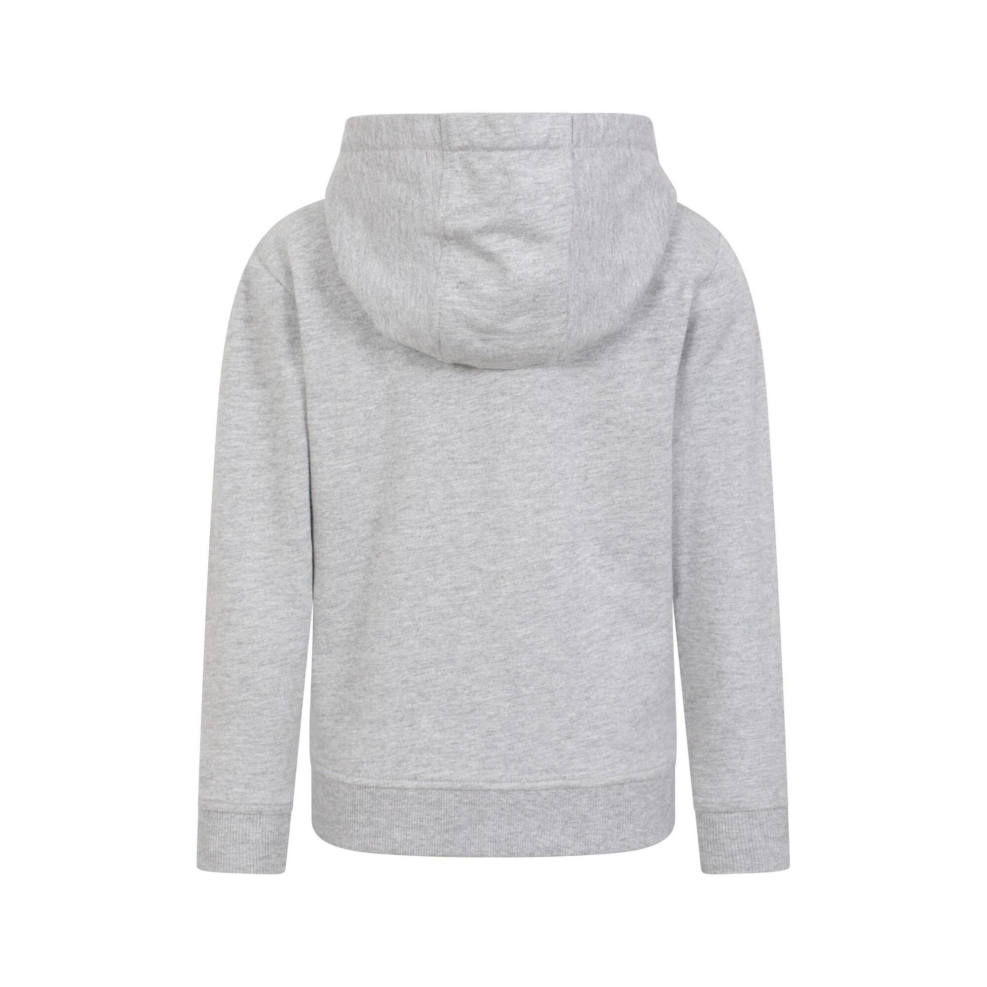 "Essentials" Hoodie mit durchgehendem Reißverschluss für Kinder Grau 2/4